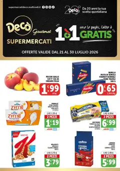 Anteprima del volantino Decò volantino Gourmet valido a partire dal 21/07/2026