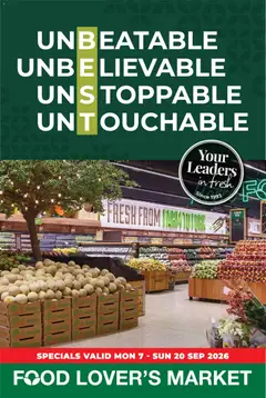 Food Lover's Market specials catalogue – valid from 07/09/2026