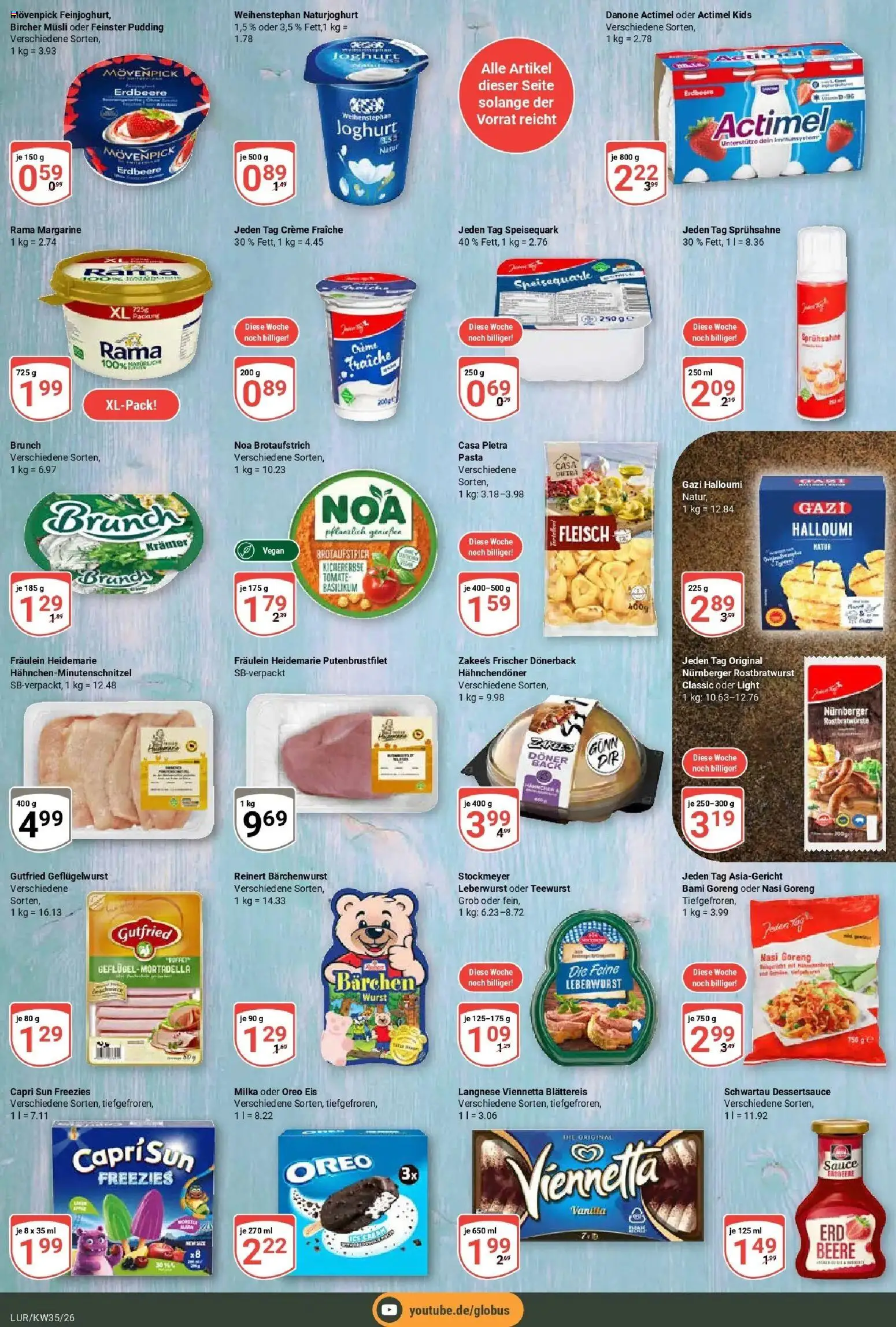 Globus Aktueller Prospekt (ab 24.08.2026) » Angebote online | Seite: 10 | Produkte: Musli, Langnese, Capri sun, Creme