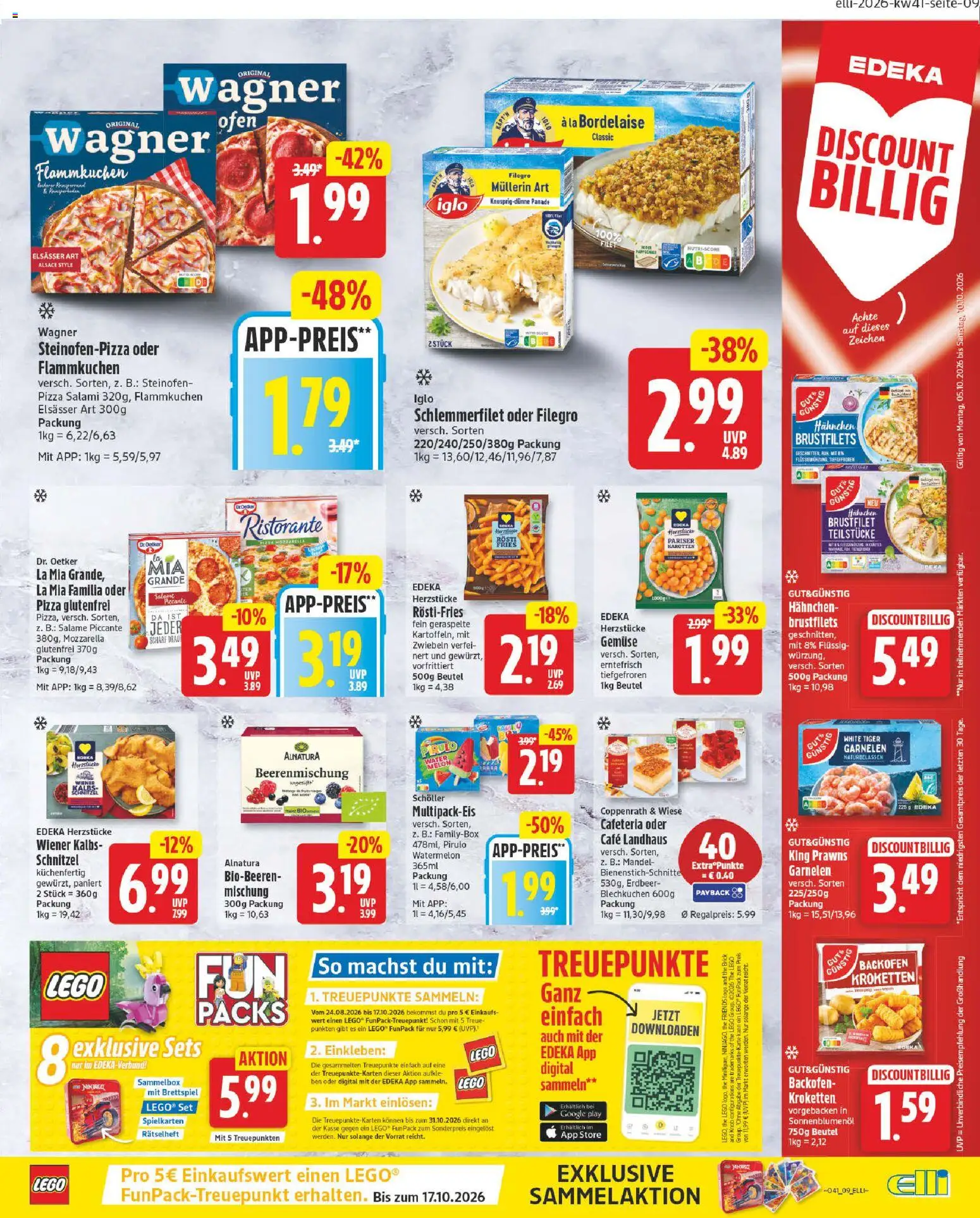 Elli Markt Prospekt Gütersloh – gültig ab 05.10.2026 | Seite: 13 | Produkte: Hahnchen, Sonnenblumenol, Gemüse, Pizza