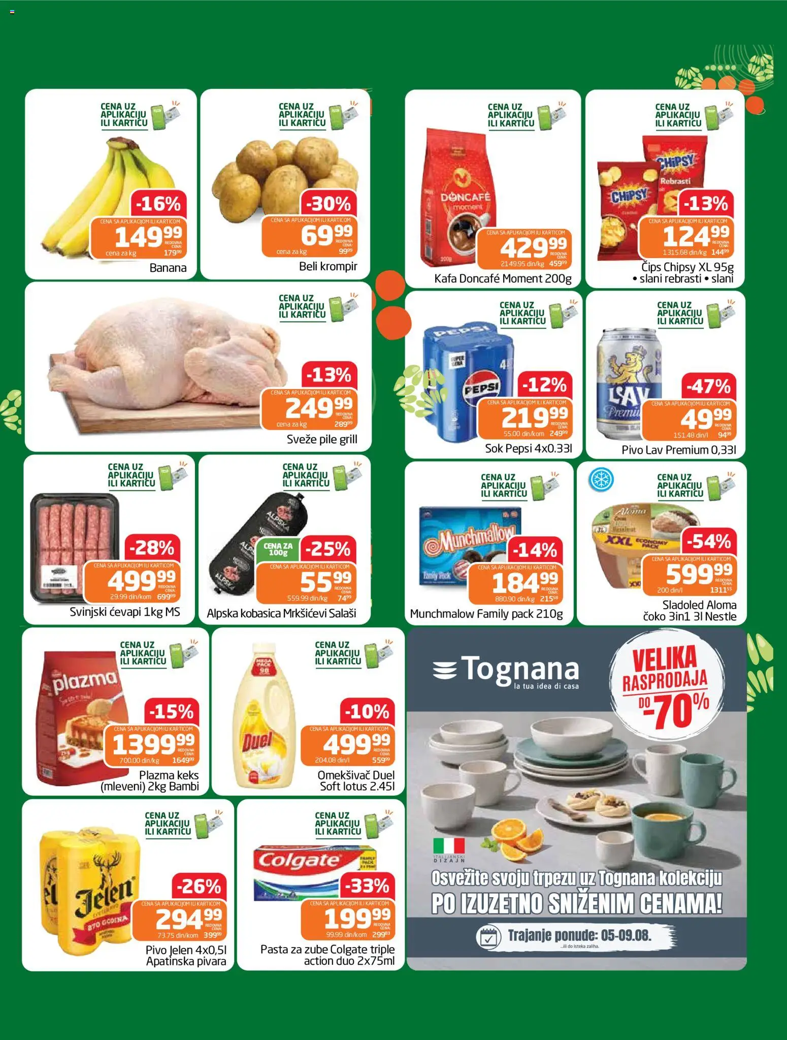 Gomex katalog - važi od 05.08.2026 | Strana: 2 | Proizvode: Banana, Keks, Munchmallow, Doncafe