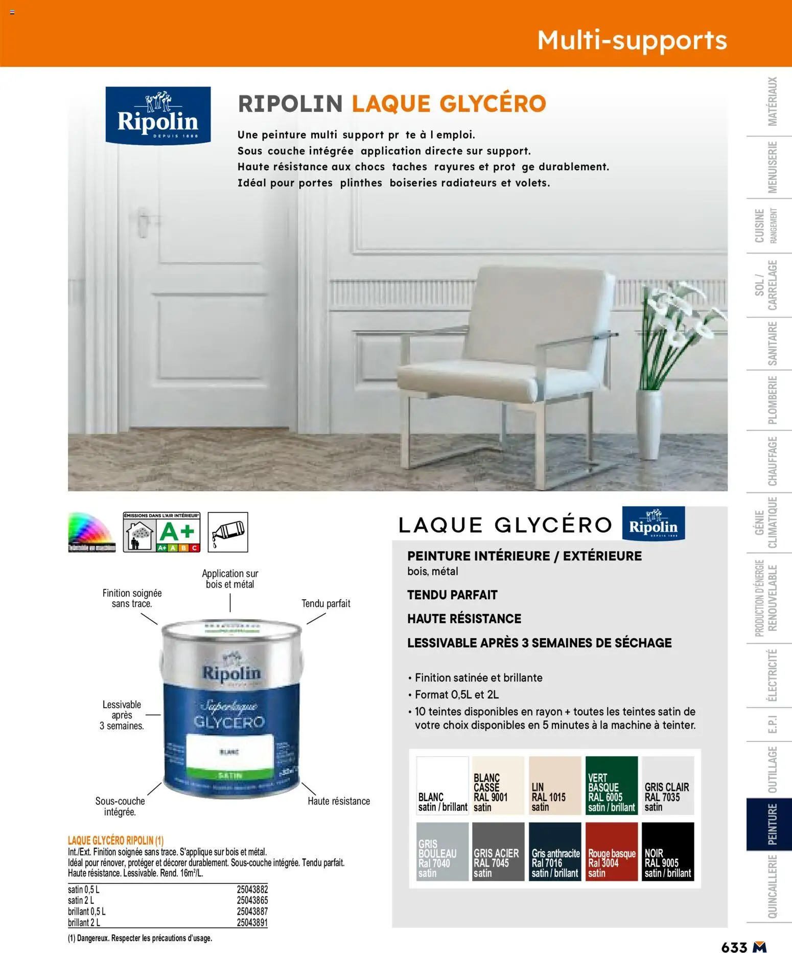 {H1} | Page: 633 | Produits: Laque, Portes