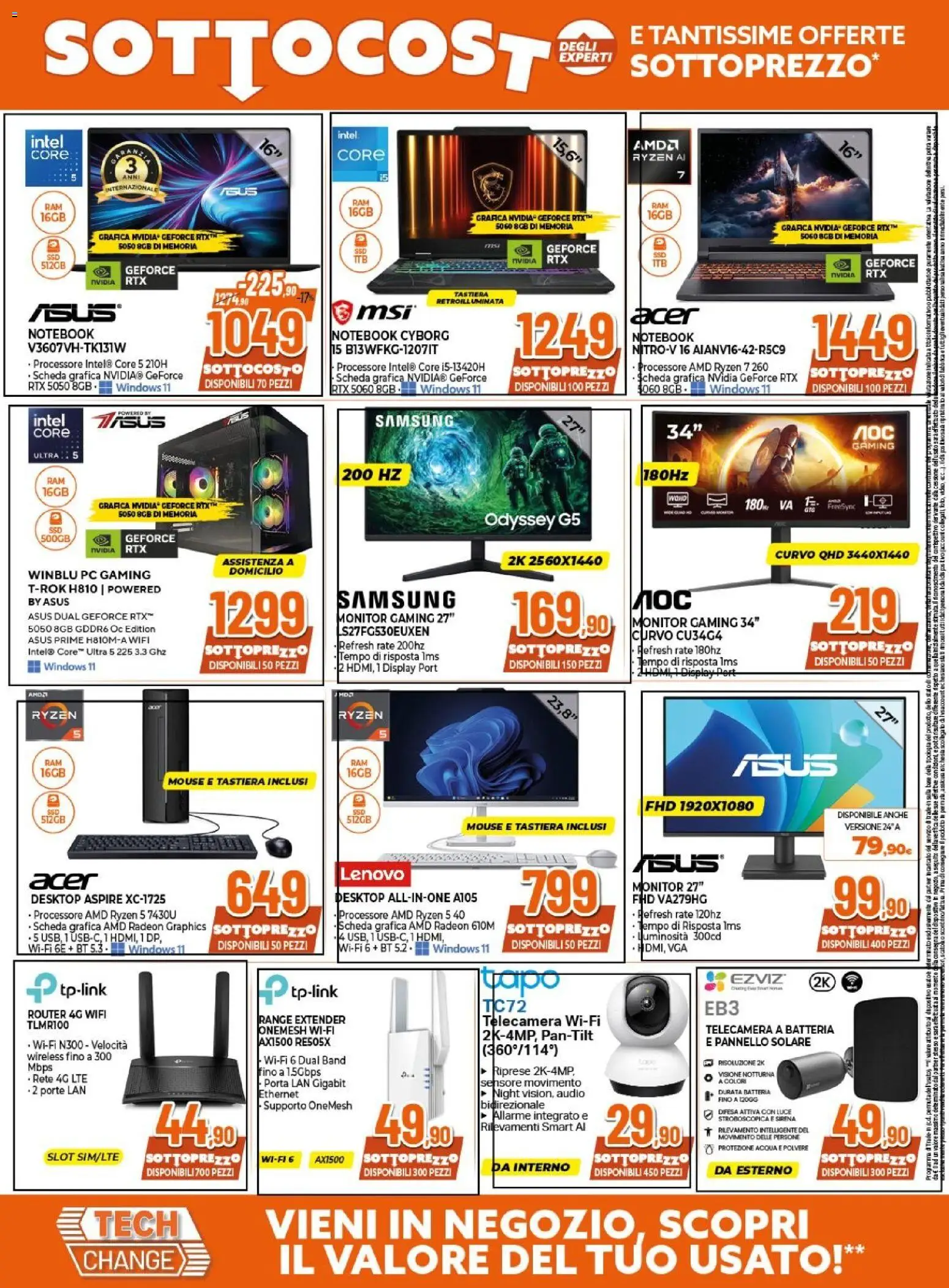 Volantino Expert del 08/10/2026 | Pagina: 16 | Prodotti: Router, Monitor, Acqua, Audio