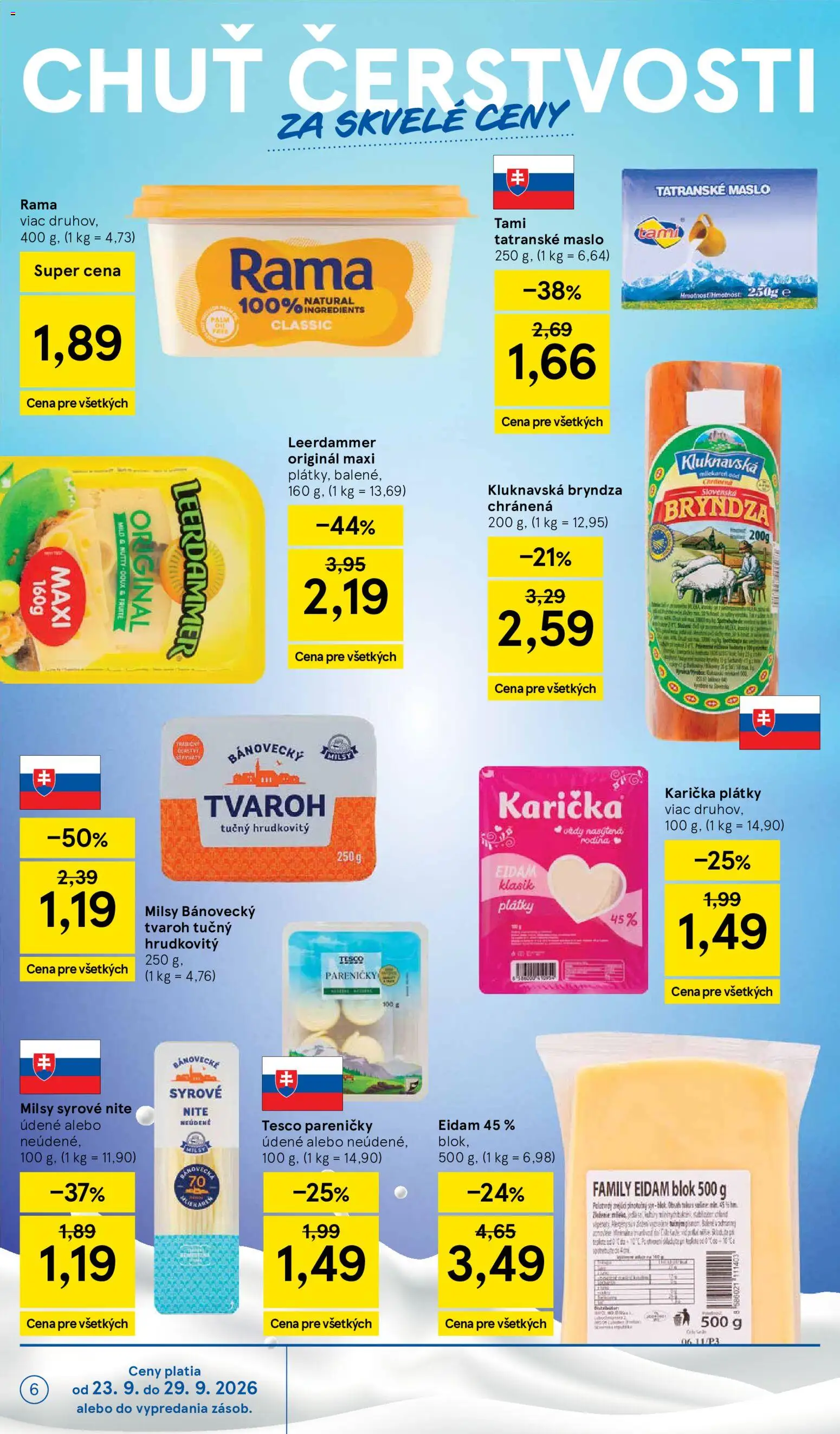 Nové Tesco akcie – leták je platný od 23.09.2026 | Strana: 6