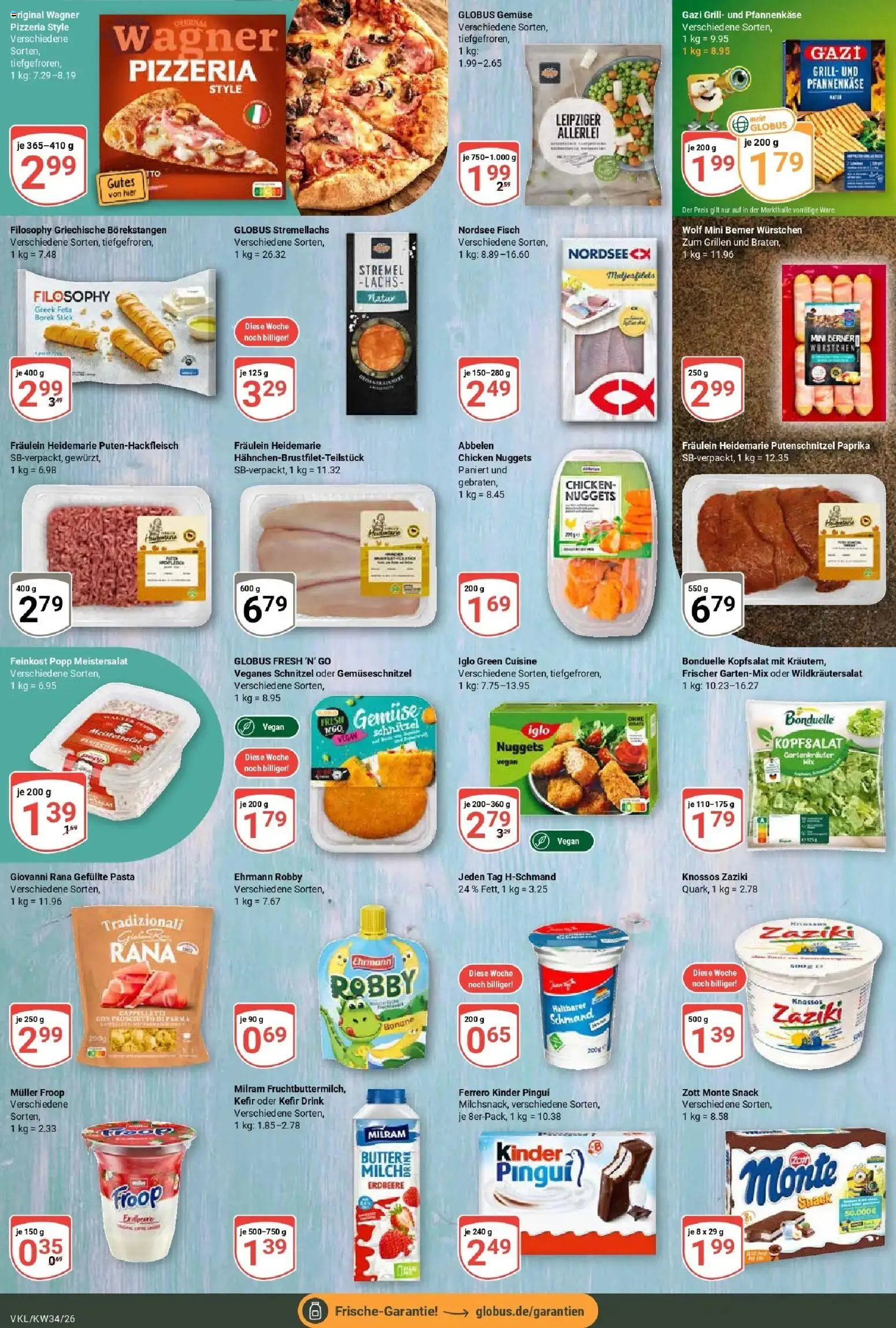 Globus Prospekt Völklingen (ab 17.08.2026) » Angebote online | Seite: 15 | Produkte: Grill, Fisch, Gemüse, Putenschnitzel