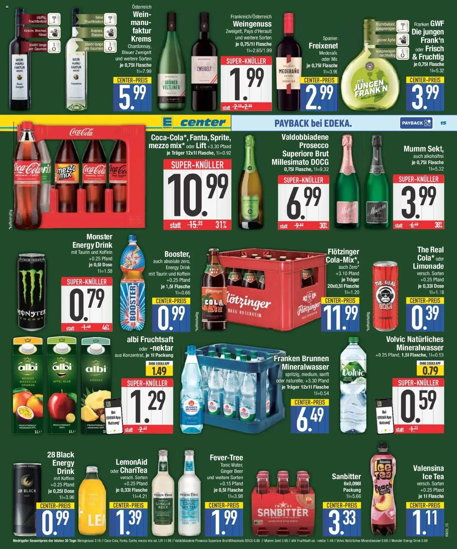 Edeka prospekt Neuburg An Der Donau – gültig ab 10.05.2026 | Seite: 15 | Produkte: Energy, Sekt, Limonade, Prosecco