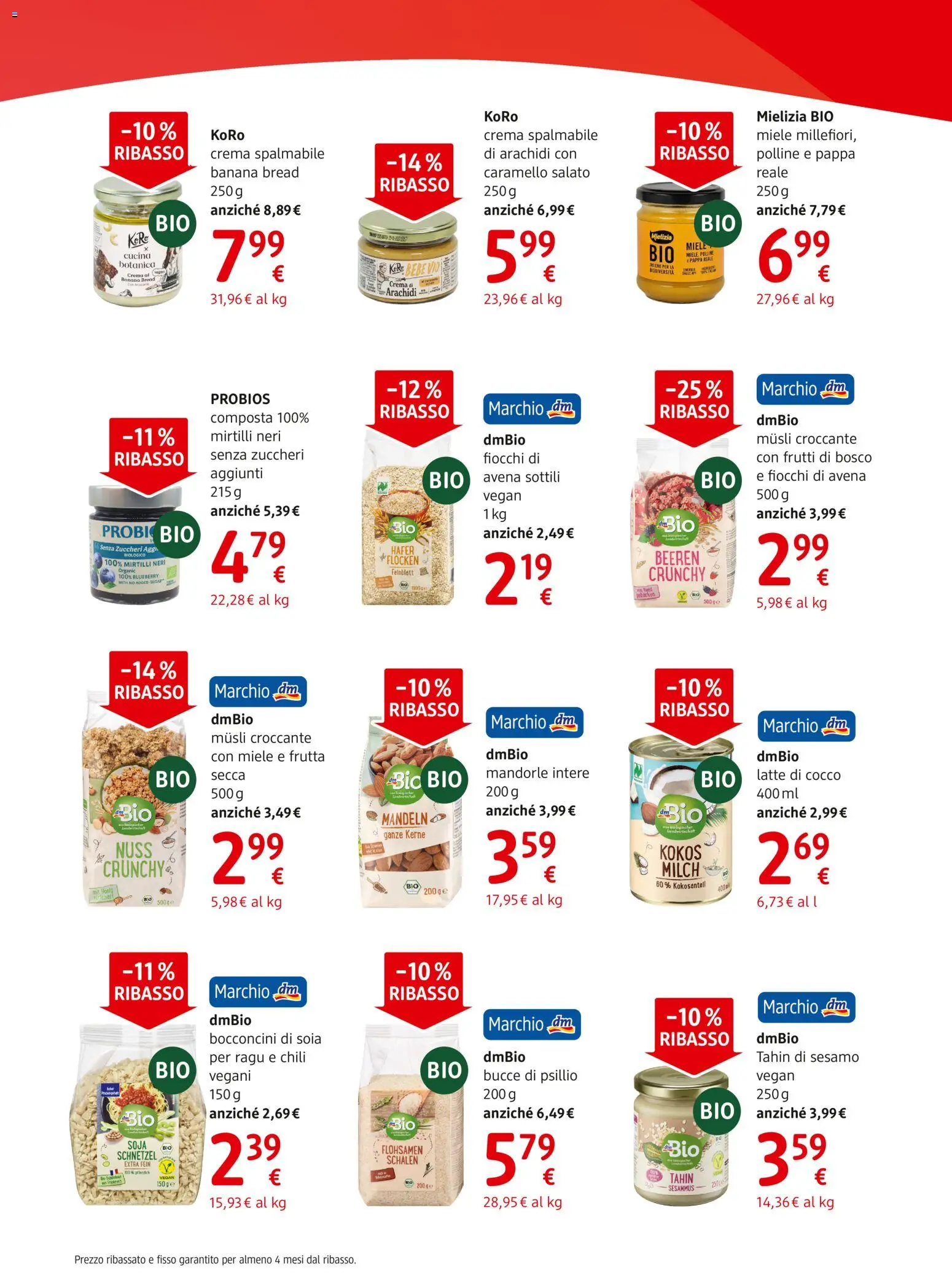 Volantino dm drogerie markt del 11.06.2026 | Pagina: 8 | Prodotti: Crema, Latte, Cocco, Arachidi