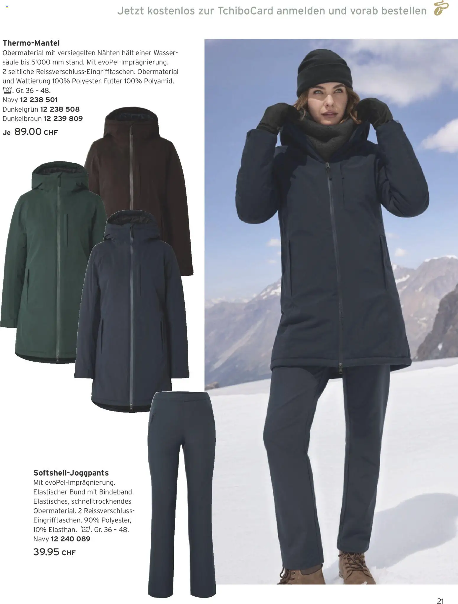 Tchibo aktionen Warme Styles – gültig ab 01.11.2026 | Seite: 21 | Produkte: Wasser