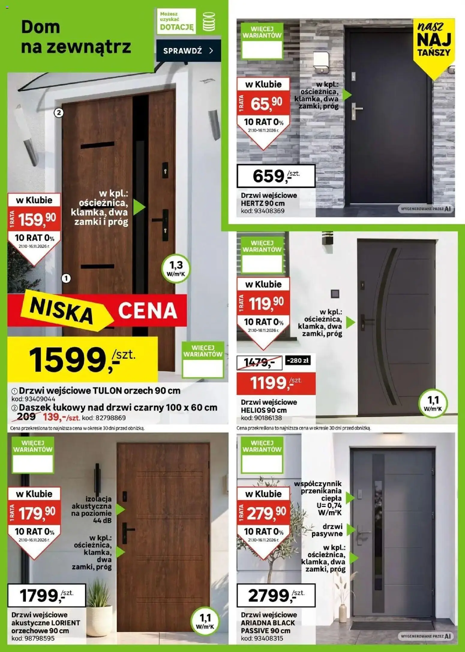 Leroy Merlin aktualna gazetka od (21.10.2026 - 16.11.2026) | Strona: 22 | Produkty: Drzwi