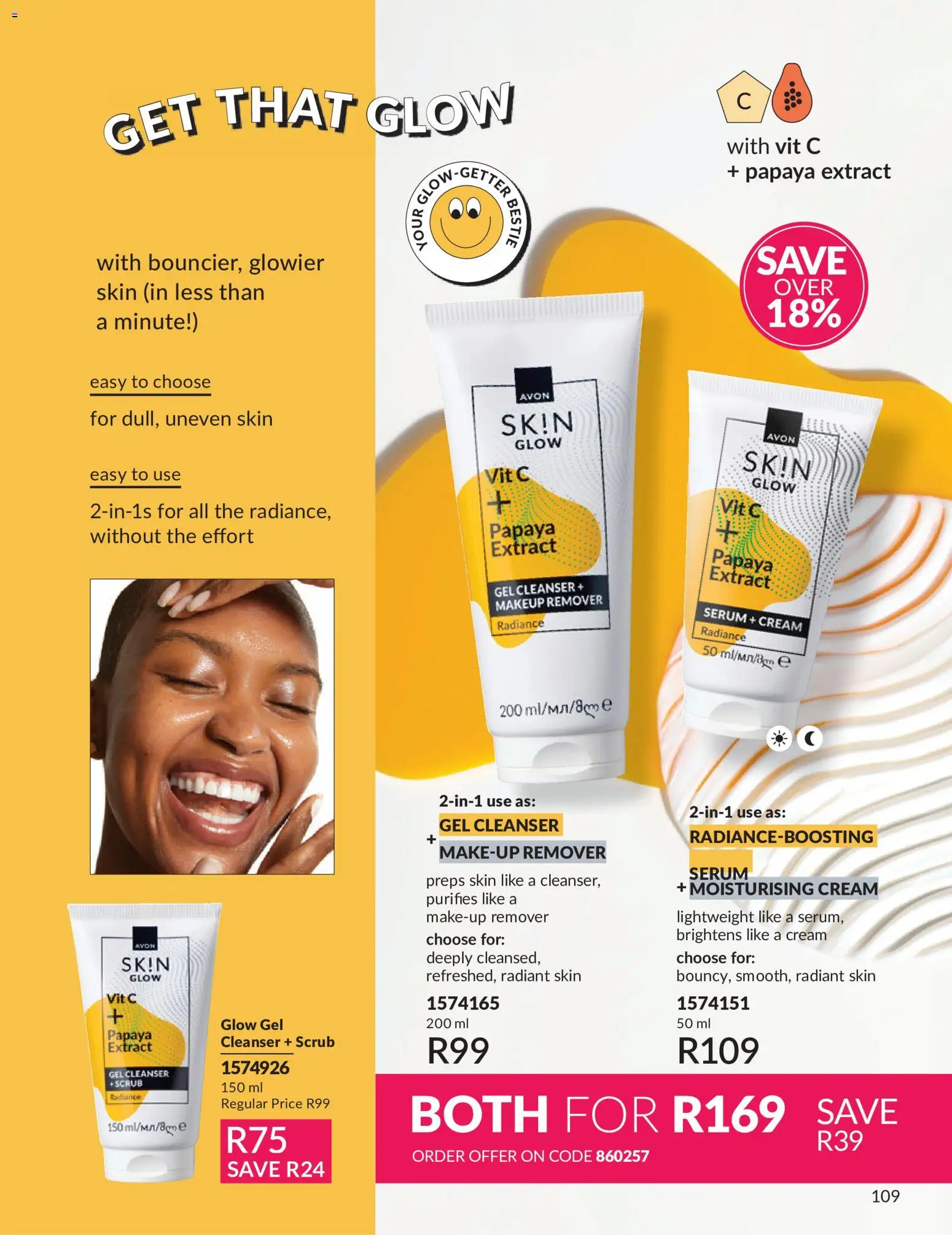 New Avon catalogue – valid from 01/07/2026 | Page: 109 | Products: Serum, Cream, Scrub
