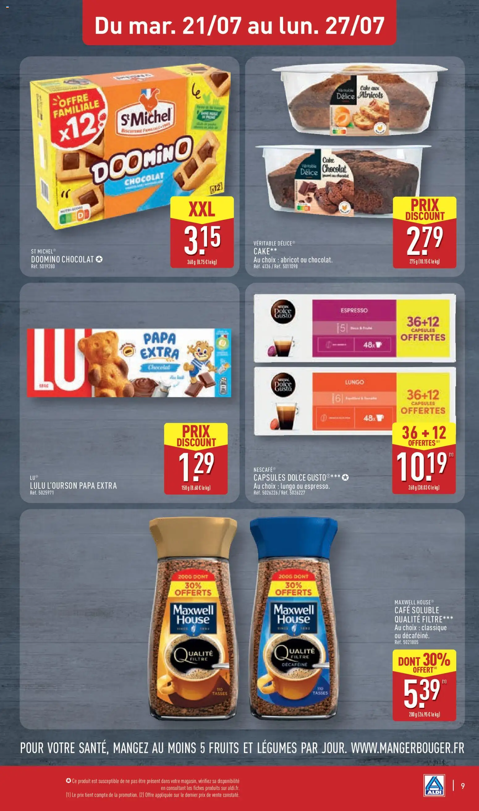 {H1} | Page: 13 | Produits: Filtre, Abricot, Café soluble, Chocolat