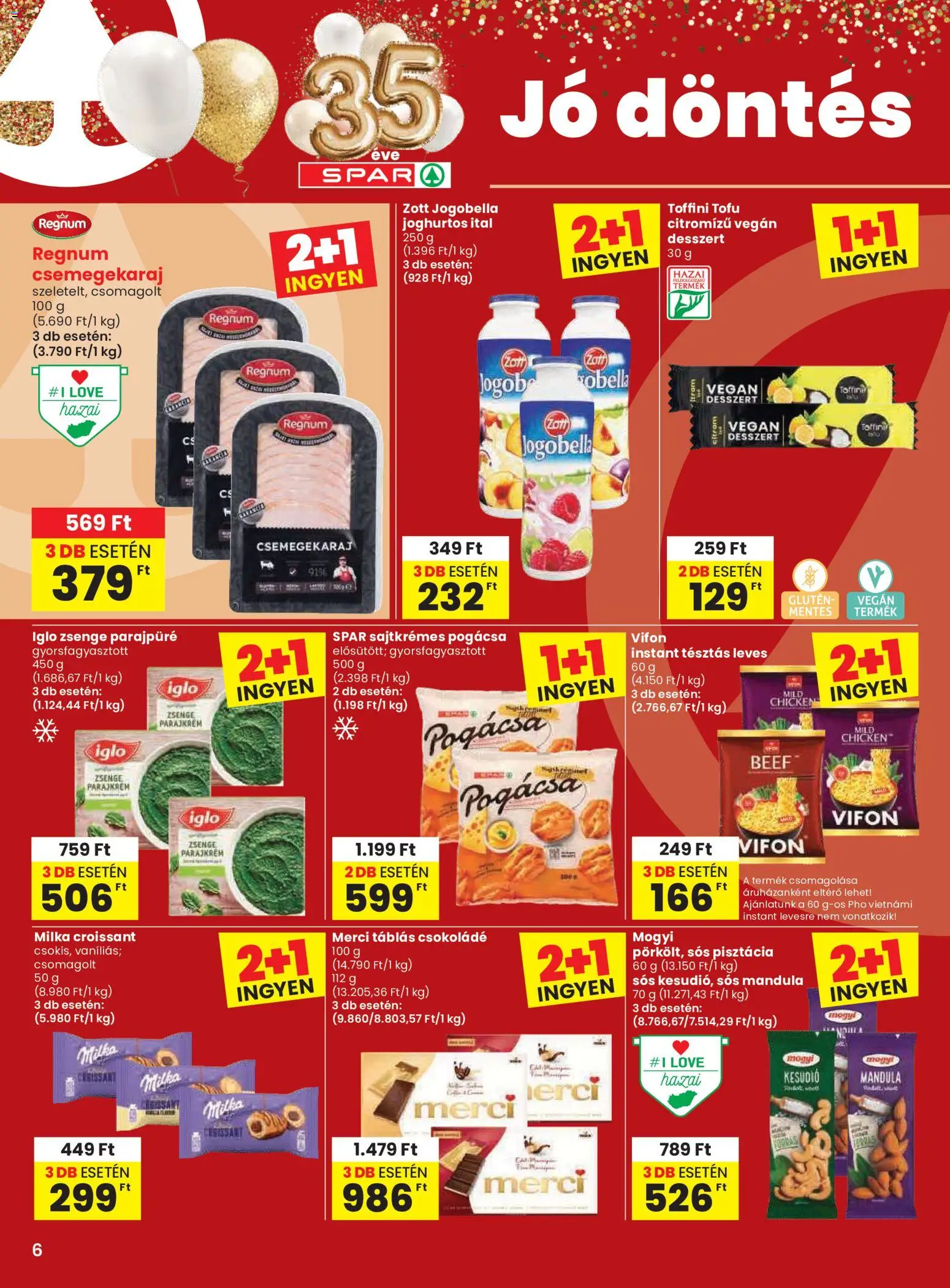 Spar akciós ujság - amely érvényes a következő dátumtól: 2026.10.08. | Oldal: 6