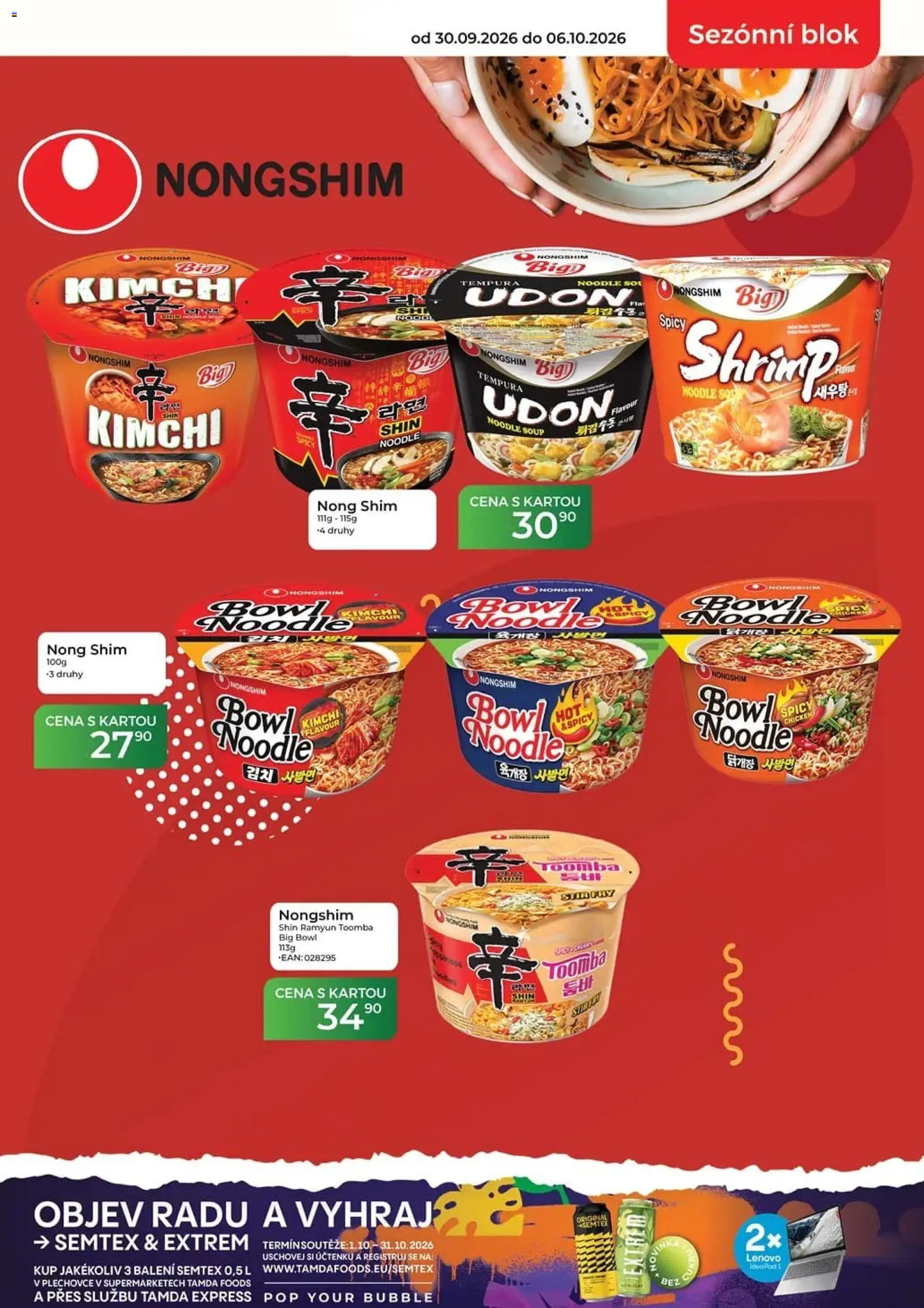 Tamda Foods leták od 30.09.2026 | Strana: 9 | Produkty: Pero, Kimchi, Blok, Semtex
