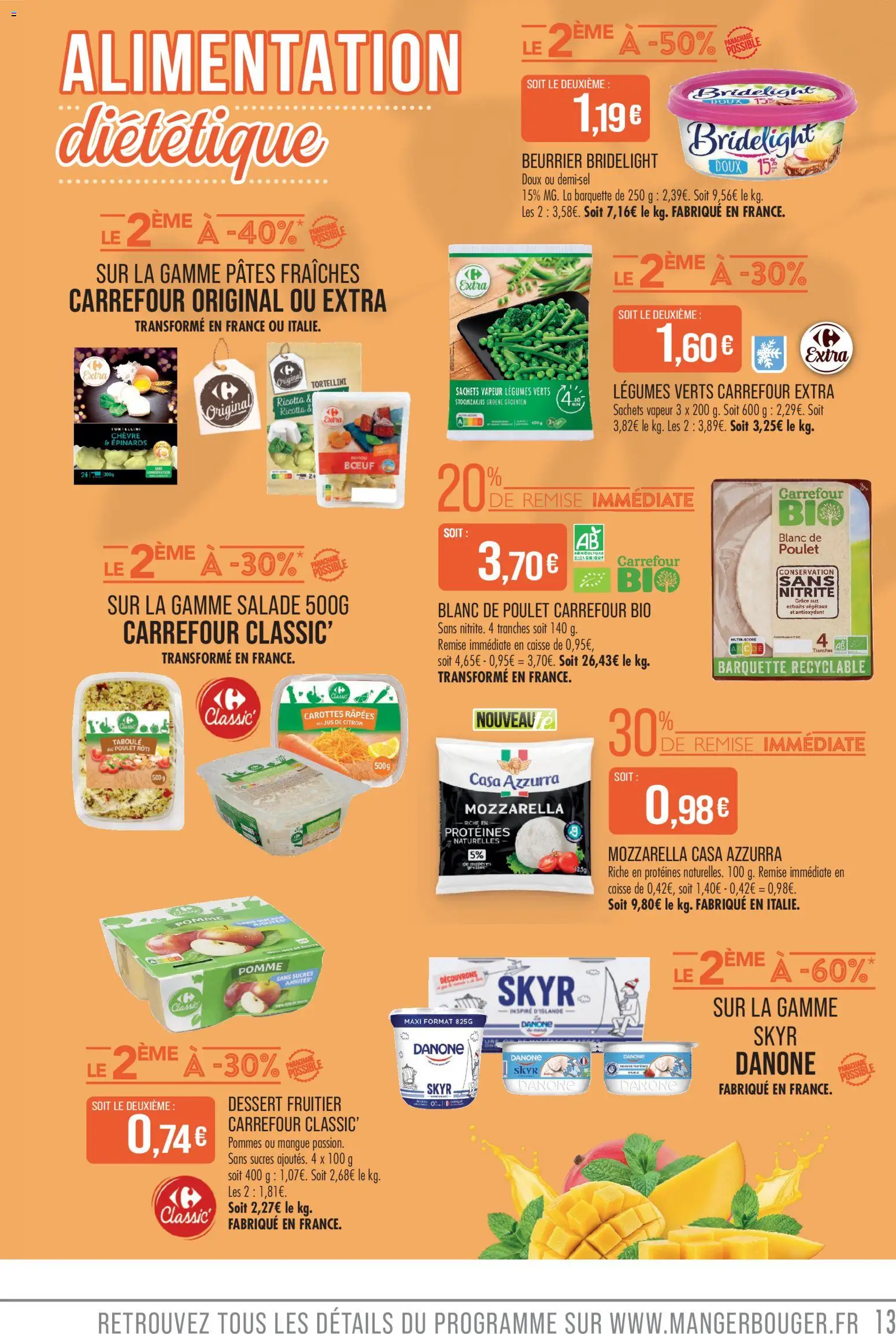 {H1} | Page: 13 | Produits: Pomme, Jus de citron, Jus, Skyr