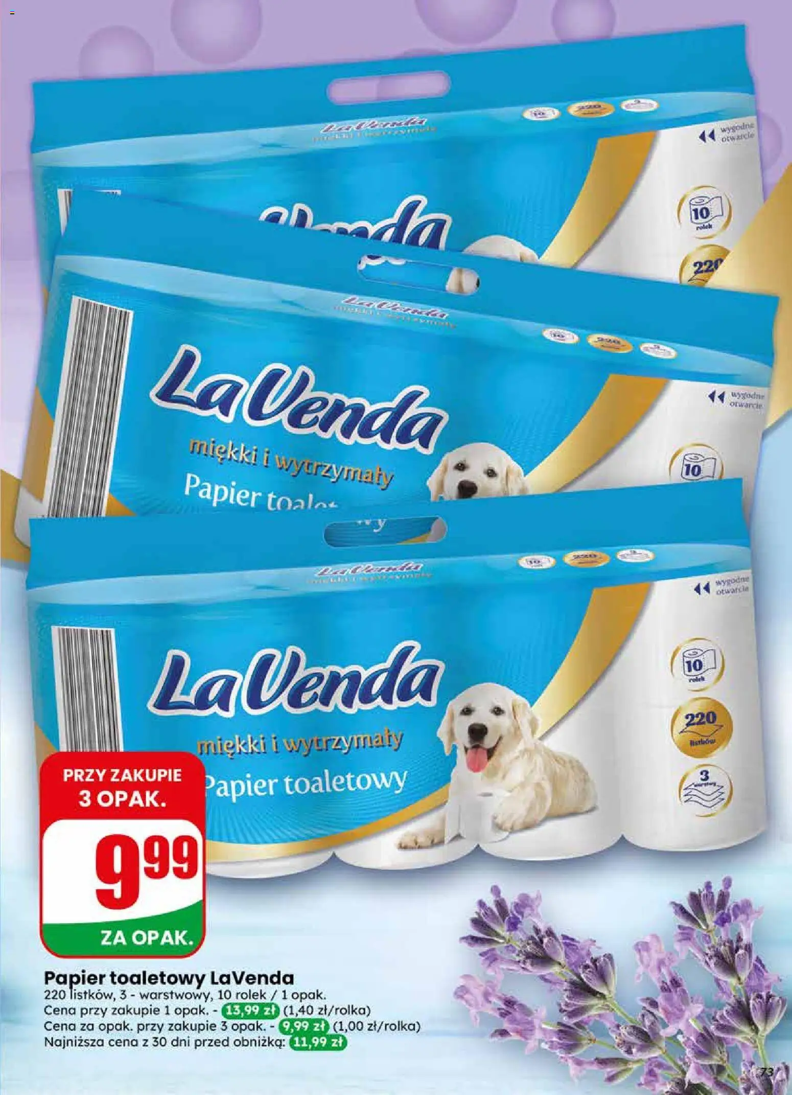 Dino gazetka od 13.05.2026 | Strona: 73 | Produkty: Papier toaletowy lavenda, Papier toaletowy