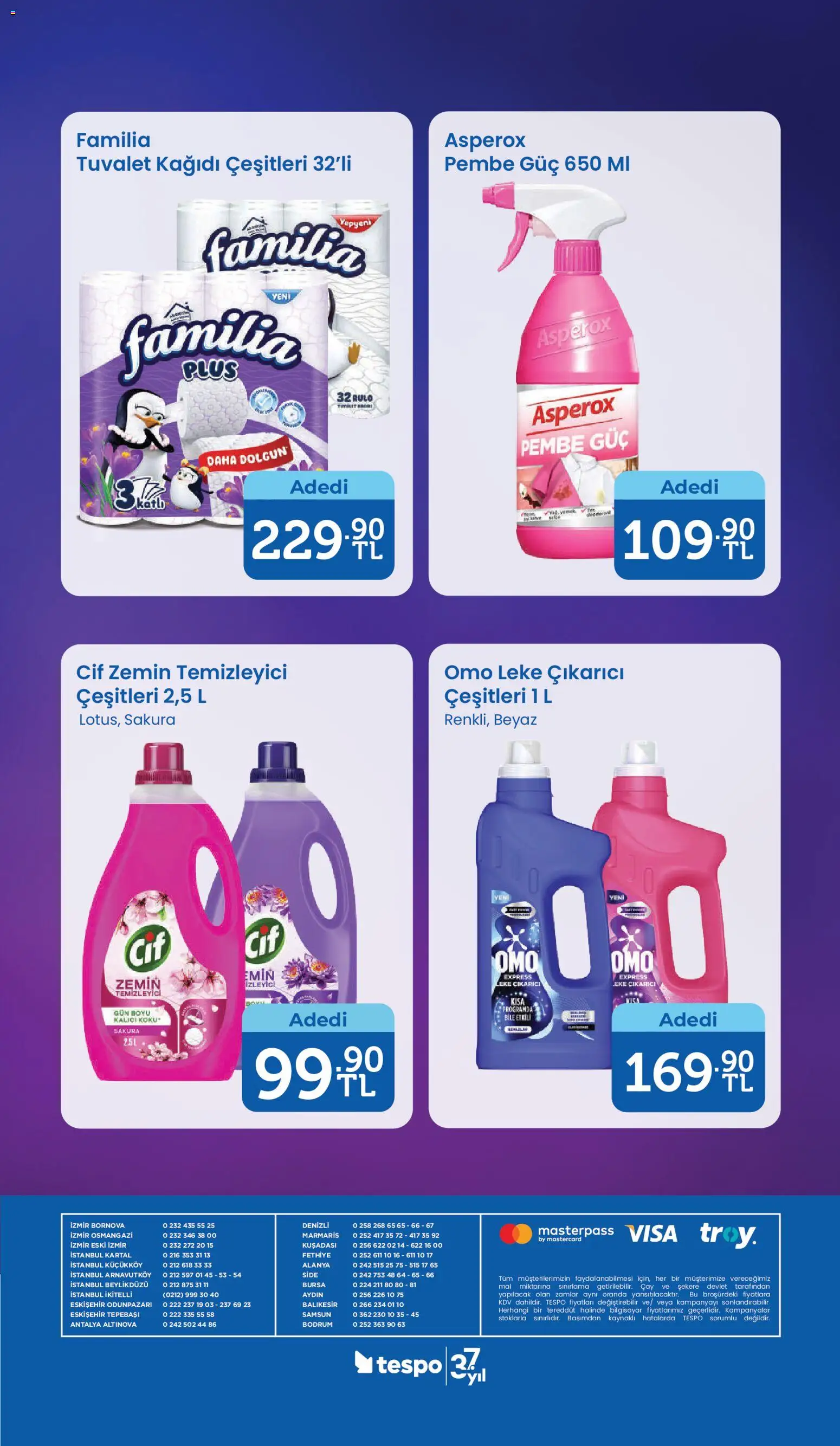 Tespo Katalog - 08.06.2026 tarihinden itibaren geçerlidir | Sayfa: 16 | Ürünler: Tuvalet, Çay, Tuvalet kağıdı, Bilgisayar