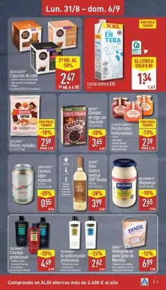 Vista previa Leche entera XXL, 1,5 l válido desde el 31/08/2026 | Página: 9