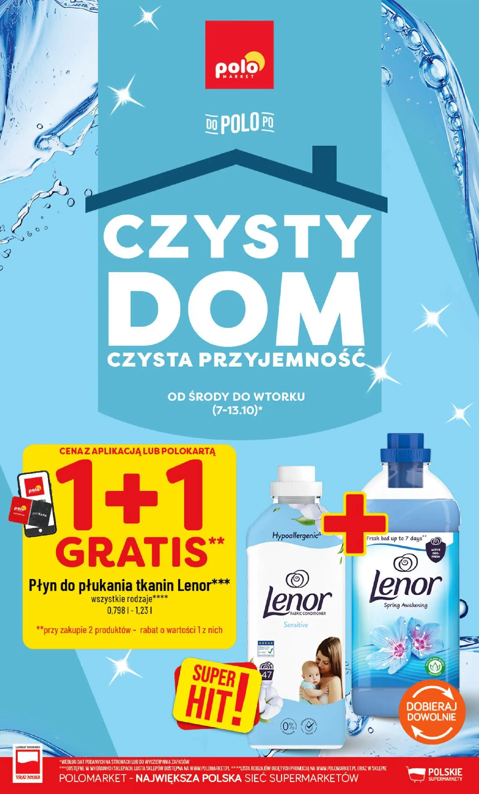 POLOmarket katalog - Czysty Dom od 07.10.2026 | Strona: 1 | Produkty: Płyn do płukania tkanin Lenor, Płyn do płukania, Płyn do płukania tkanin