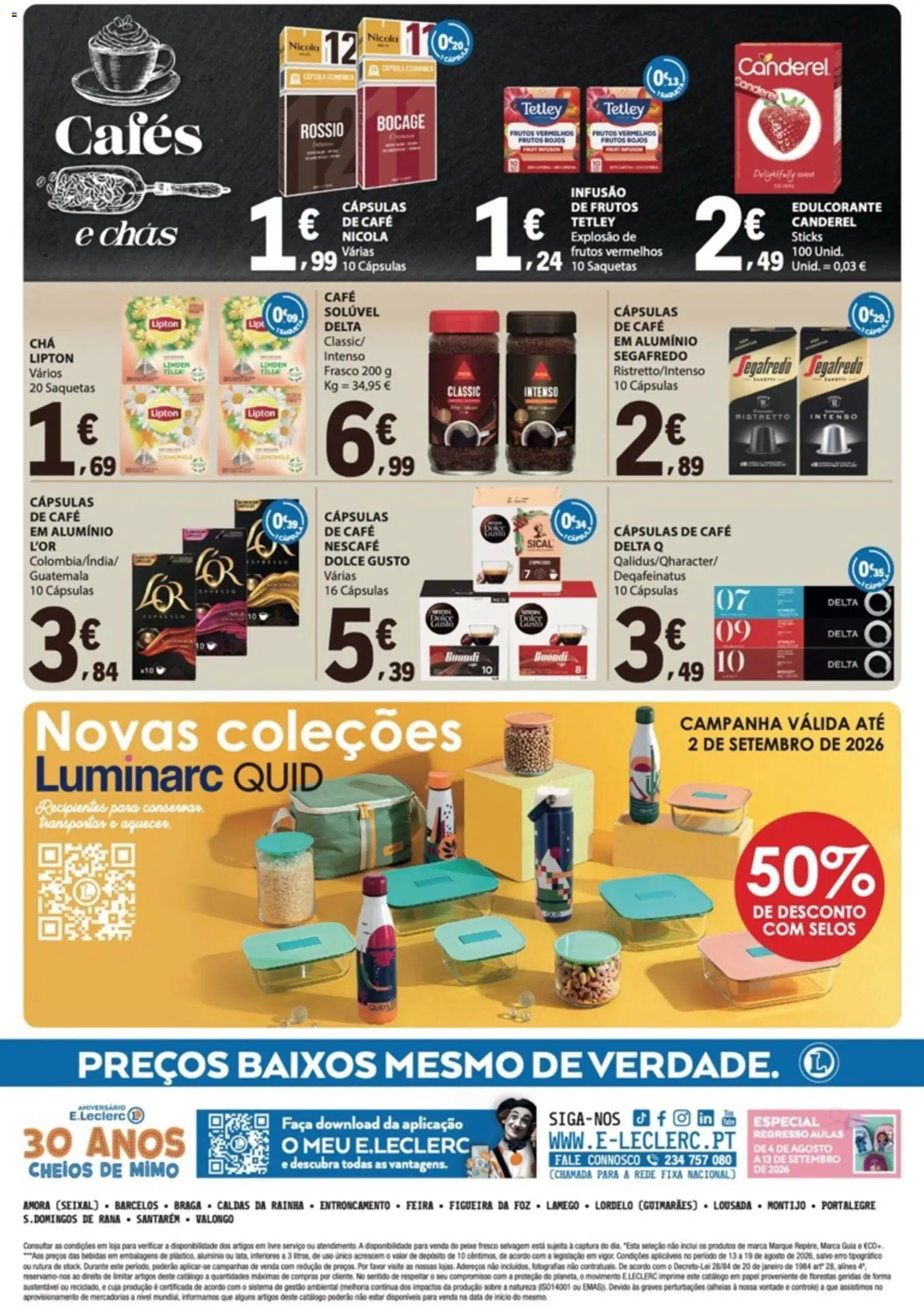E.Leclerc folheto │ válido de 13/08/2026 | Página: 36 | Produtos: Bebidas, Café solúvel, Cápsulas, Dolce gusto
