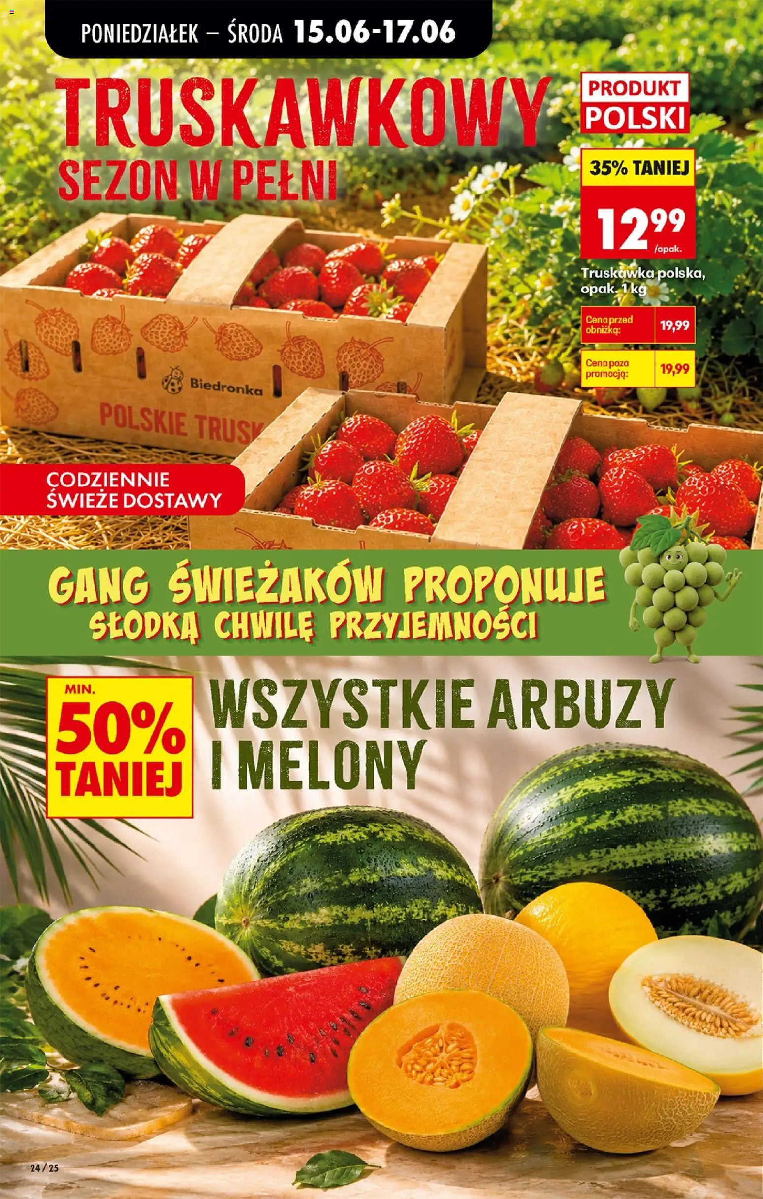 Biedronka gazetka od poniedziałku od 15.06.2026 | Strona: 28 | Produkty: Truskawki