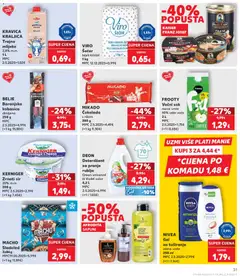 NIVEA Gel, za tuširanje razne vrste 250 ml - Pregled kataloga iz trgovine Kaufland, vrijedi od 24.06.2026 | Stranica: 31
