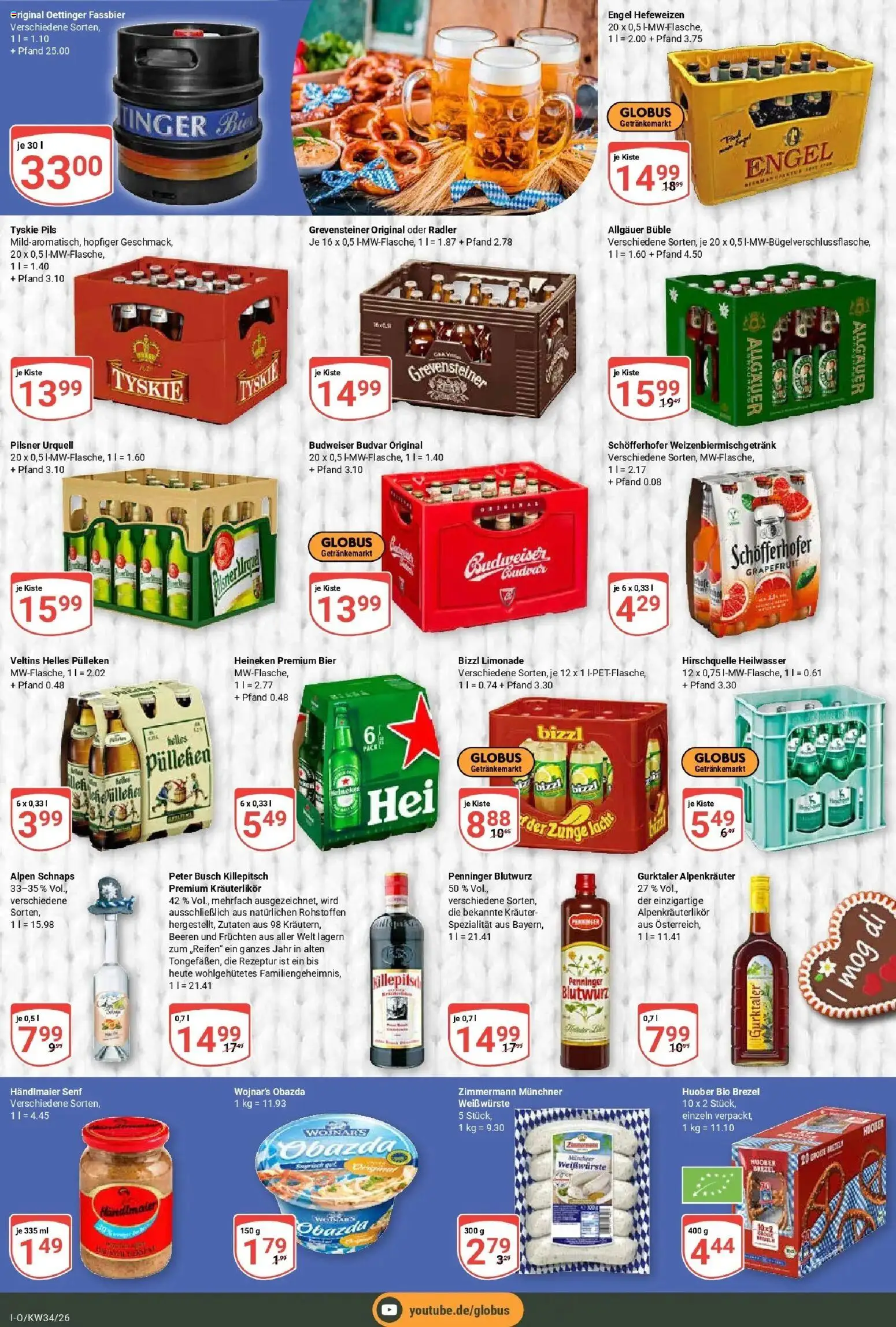 Globus Prospekt Idar-Oberstein (ab 17.08.2026) » Angebote online | Seite: 5 | Produkte: Bier, Limonade, Radler, Pilsner urquell