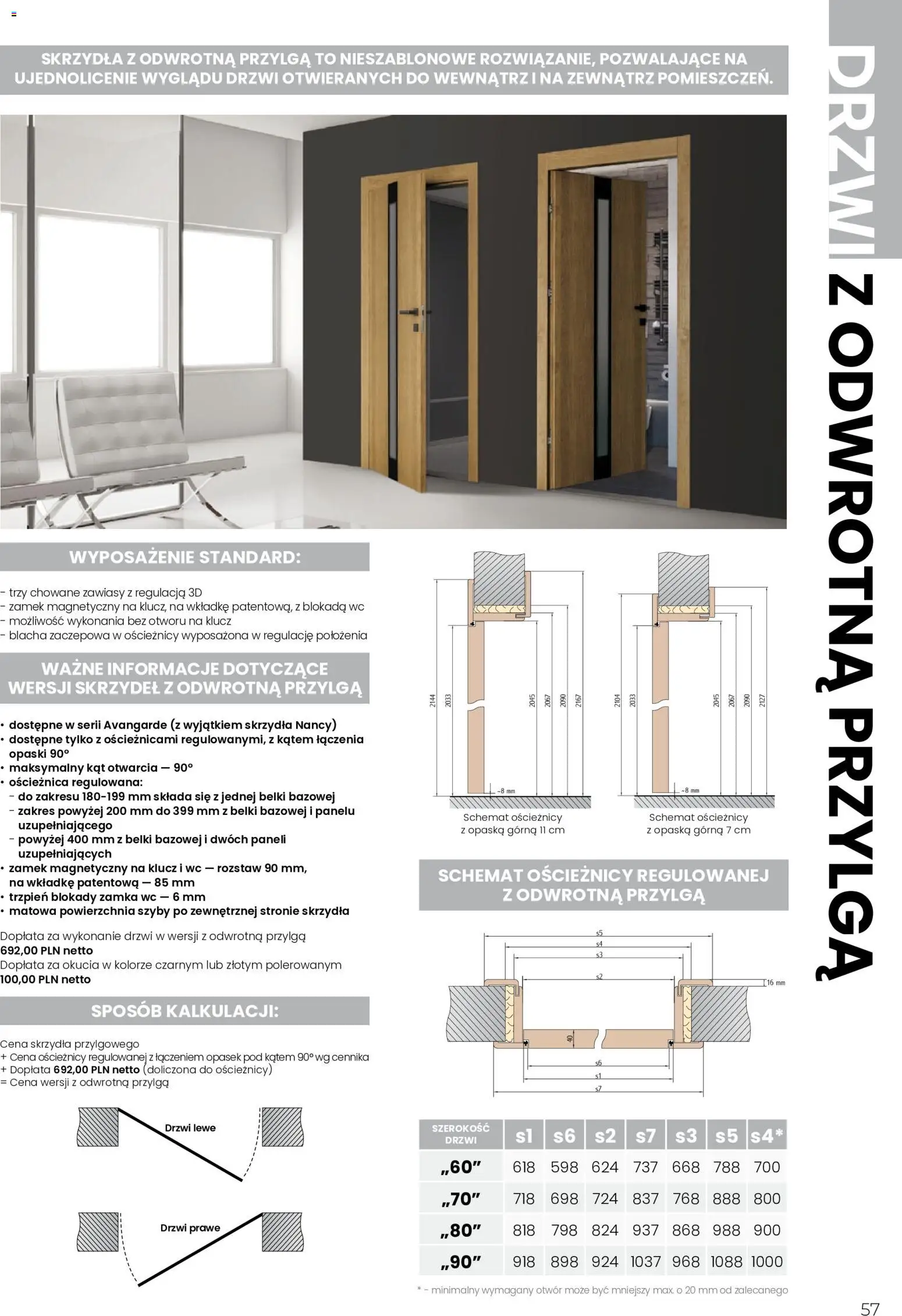 Komfort gazetka - Intenso od 11.08.2026 | Strona: 57 | Produkty: Drzwi