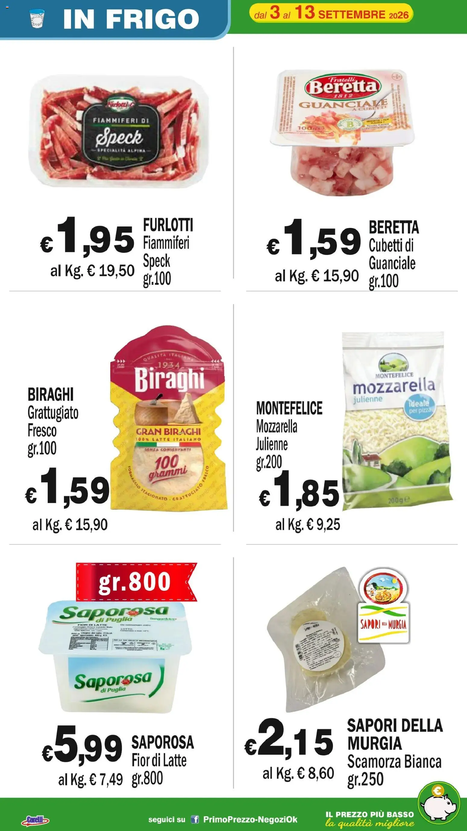 Volantino Primo Prezzo del 03/09/2026 | Pagina: 46