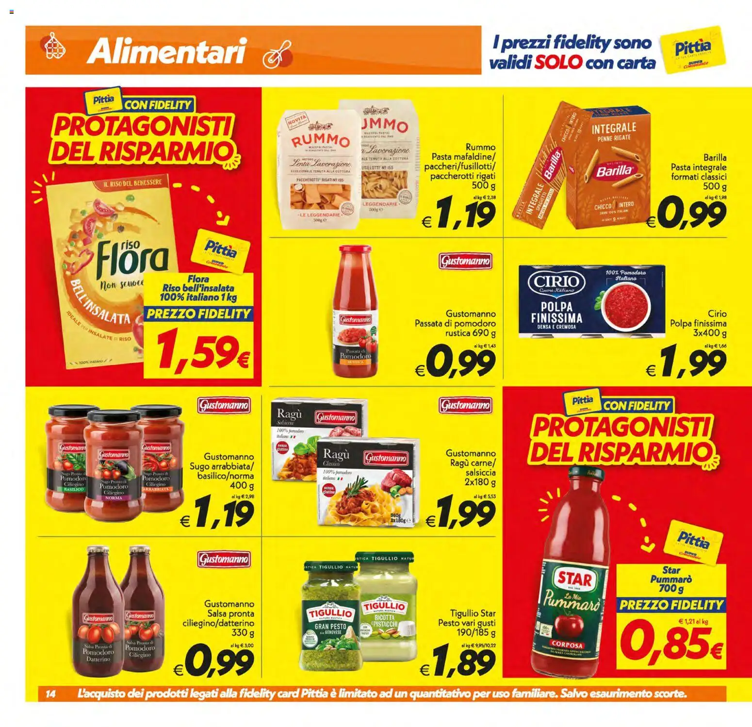 Volantino SuperConveniente del 30/06/2026 | Pagina: 14 | Prodotti: Salsa, Pomodoro, Pesto, Ricotta