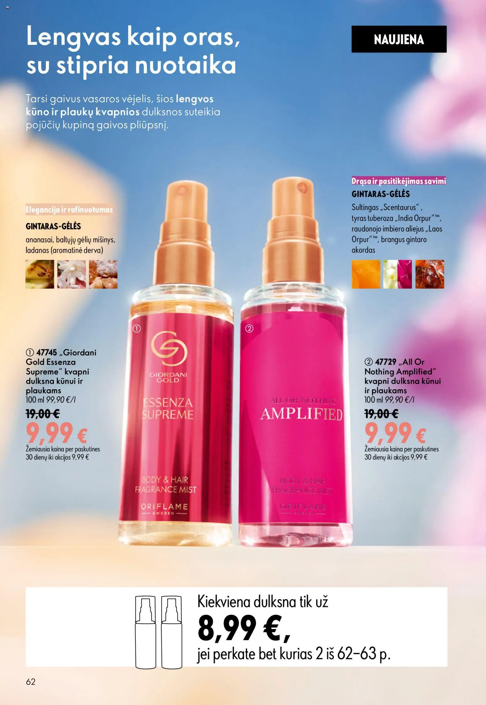 Oriflame akcijos nuo 2026.07.15 | Puslapis: 62 | Prekių: Aliejus