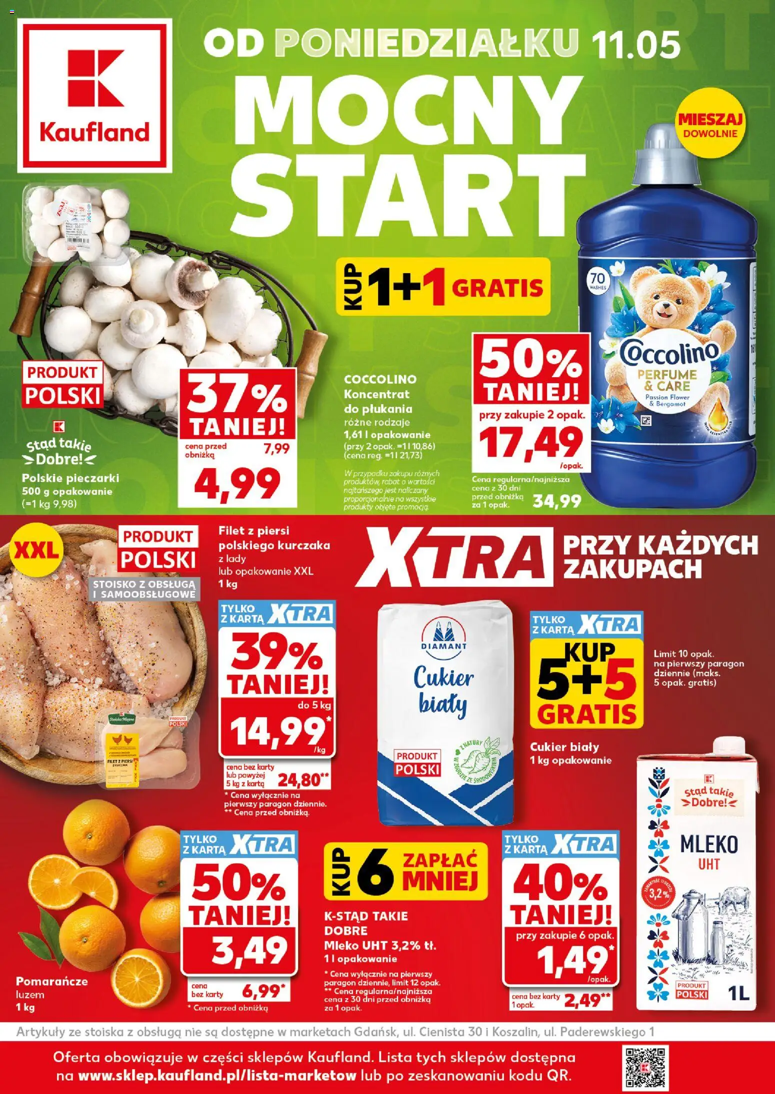 Kaufland Polsko leták - Mocny start od 11.05.2026 | Strana: 1