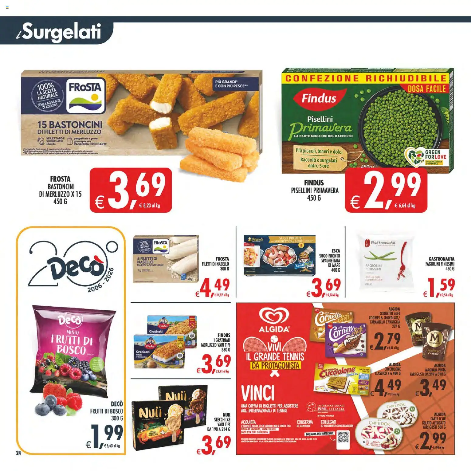 Volantino Decò del 07.04.2026 | Pagina: 27 | Prodotti: Pesce, Merluzzo, Fagiolini, Sugo