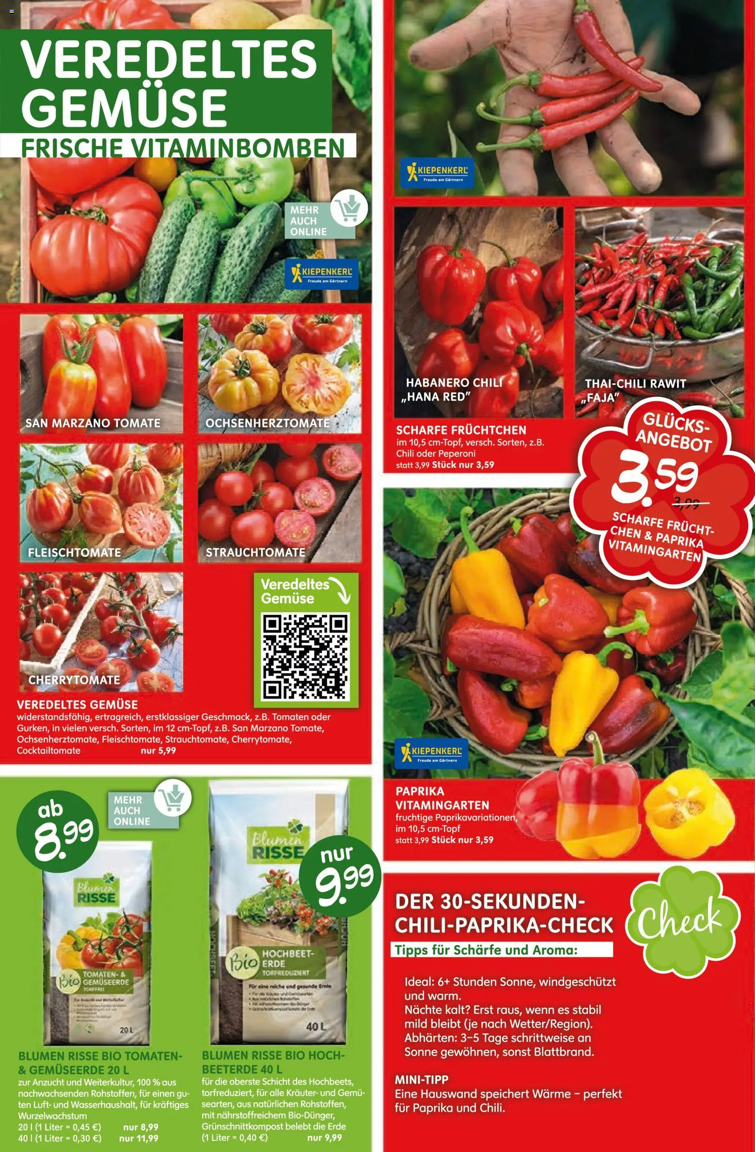 Blumen Risse Prospekt – gültig ab 28.05.2026 | Seite: 2 | Produkte: Hochbeet, Blumen, Gemüse, Paprika
