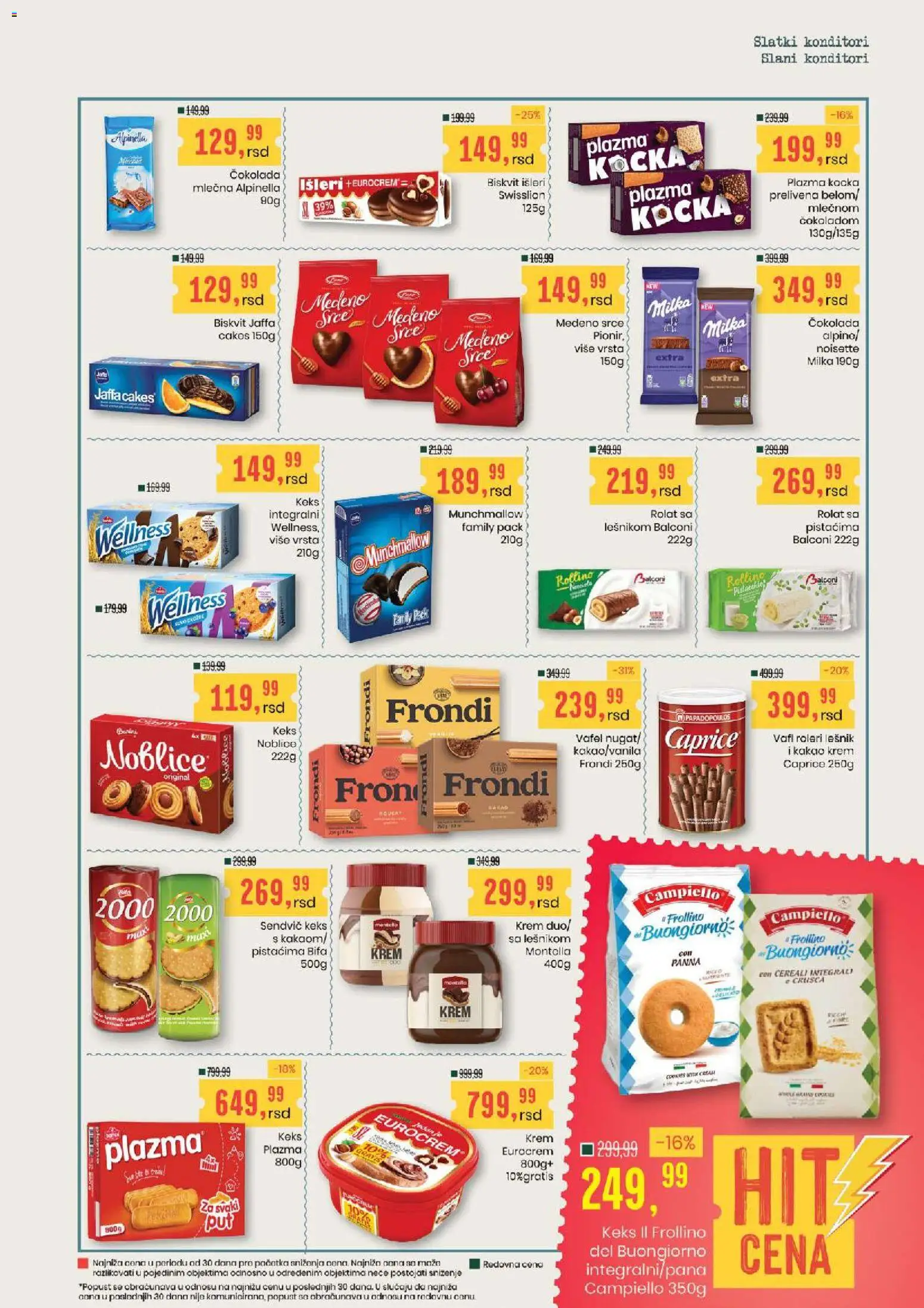 Aroma Market katalog - važi od 09.07.2026 | Strana: 17 | Proizvode: Keks, Roleri, Plazma, Čokolada