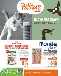 Anteprima del volantino Conad volantino PetStore Lombardia valido a partire dal 09/09/2026