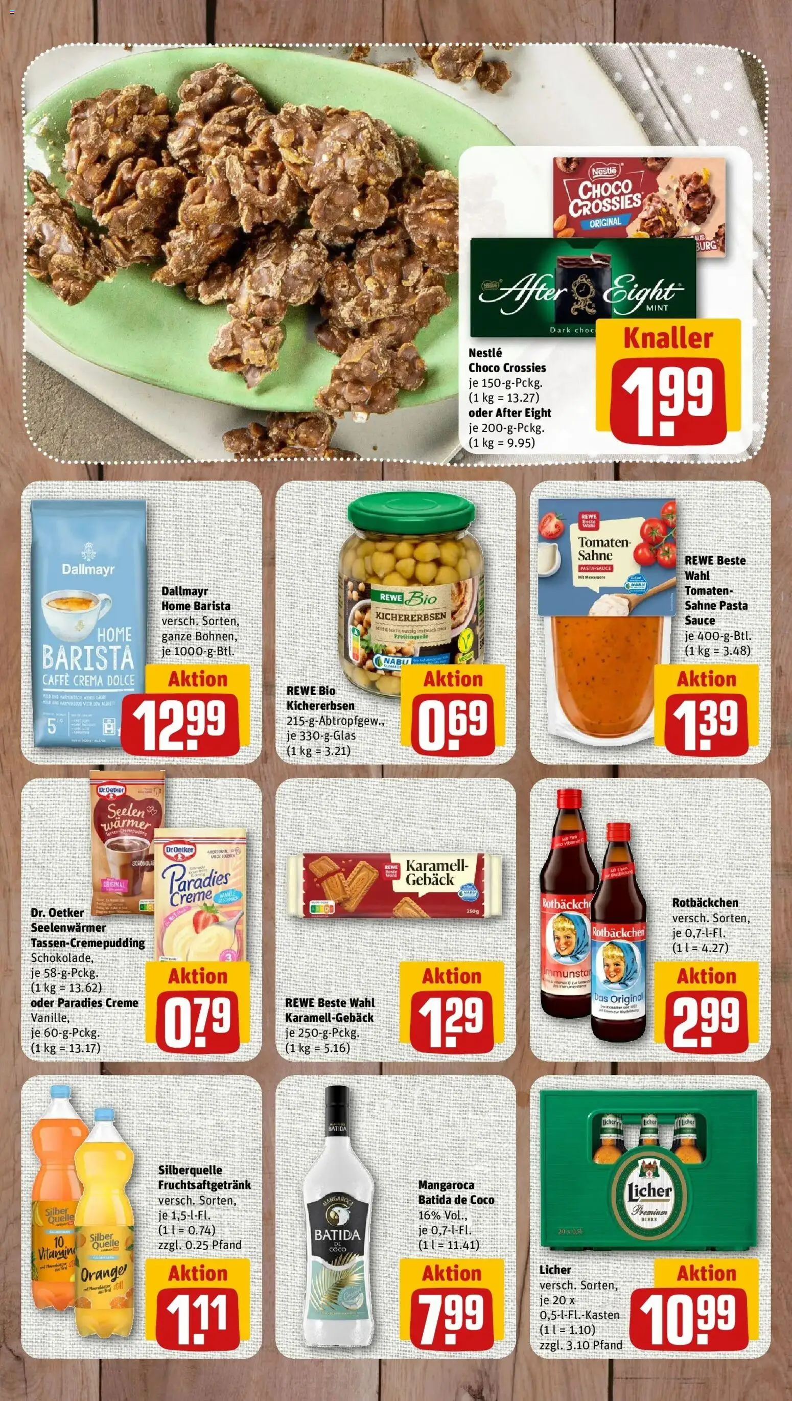 REWE Prospekt ab 07.09.2026 zum Blättern » Angebote | Seite: 9 | Produkte: Batida de coco, Creme, Dallmayr, Pasta