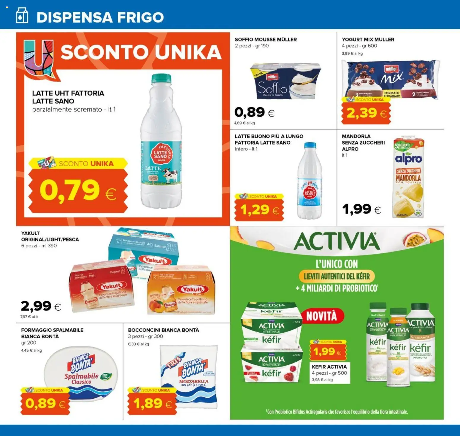 Volantino Oasi del 25/09/2026 | Pagina: 10 | Prodotti: Yogurt, Mandorla, Formaggio, Probiotici
