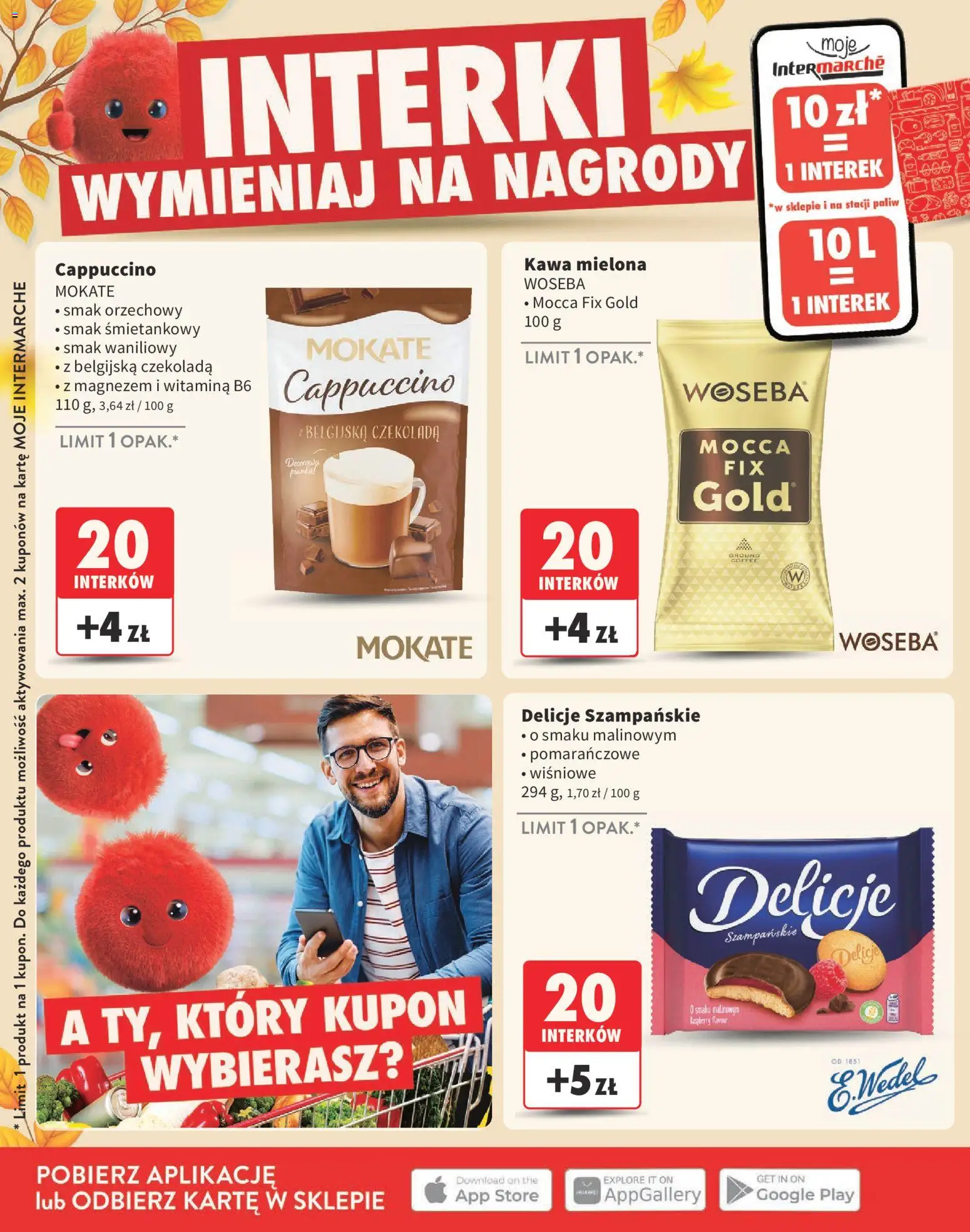 Intermarche gazetka - Interki od 03.09.2026 | Strona: 12 | Produkty: Cappuccino, Kawa, Belgijska czekolada, Kawa mielona