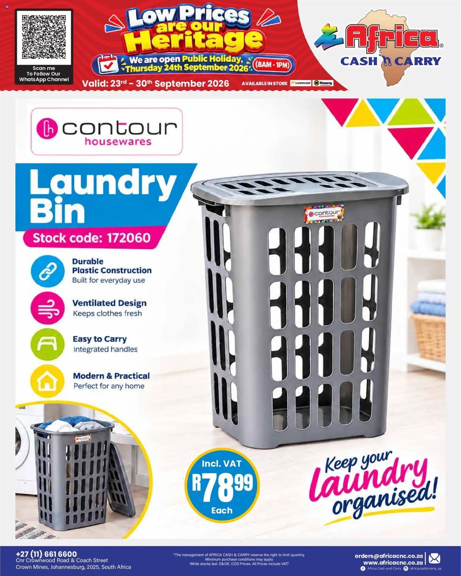 New Africa Cash & Carry catalogue – valid from 23/09/2026 | Page: 61 | Products: Stock