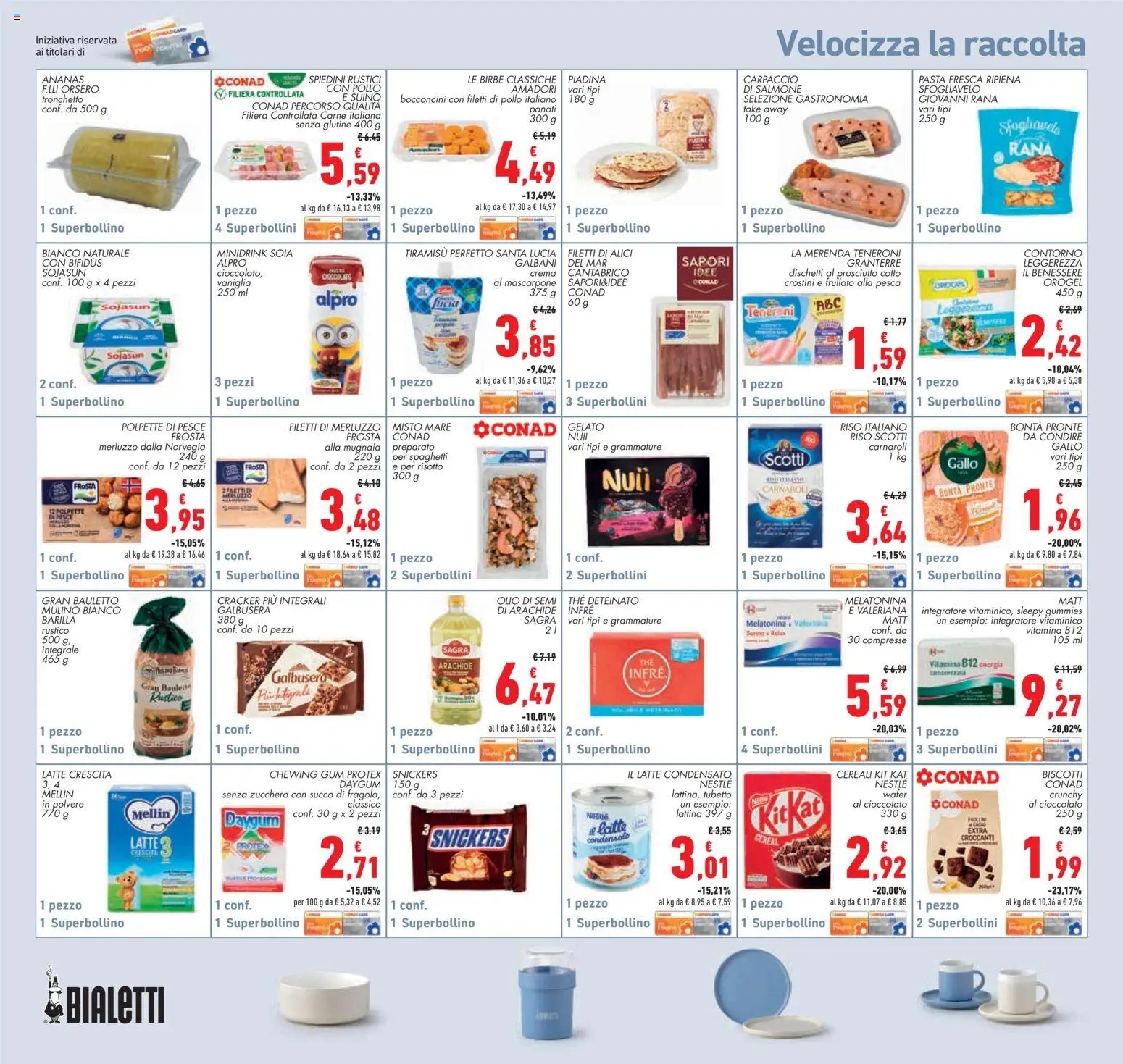 Volantino Conad del 02/07/2026 | Pagina: 20 | Prodotti: Pesca, The, Piadina, Rustici
