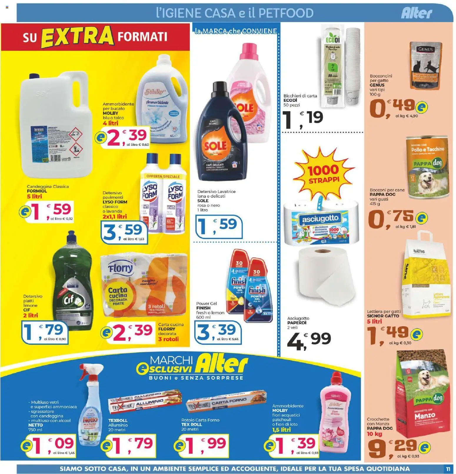 Volantino Alter Discount del 16/10/2026 | Pagina: 11 | Prodotti: Loto, Lavatrice, Carta forno, Lavanda