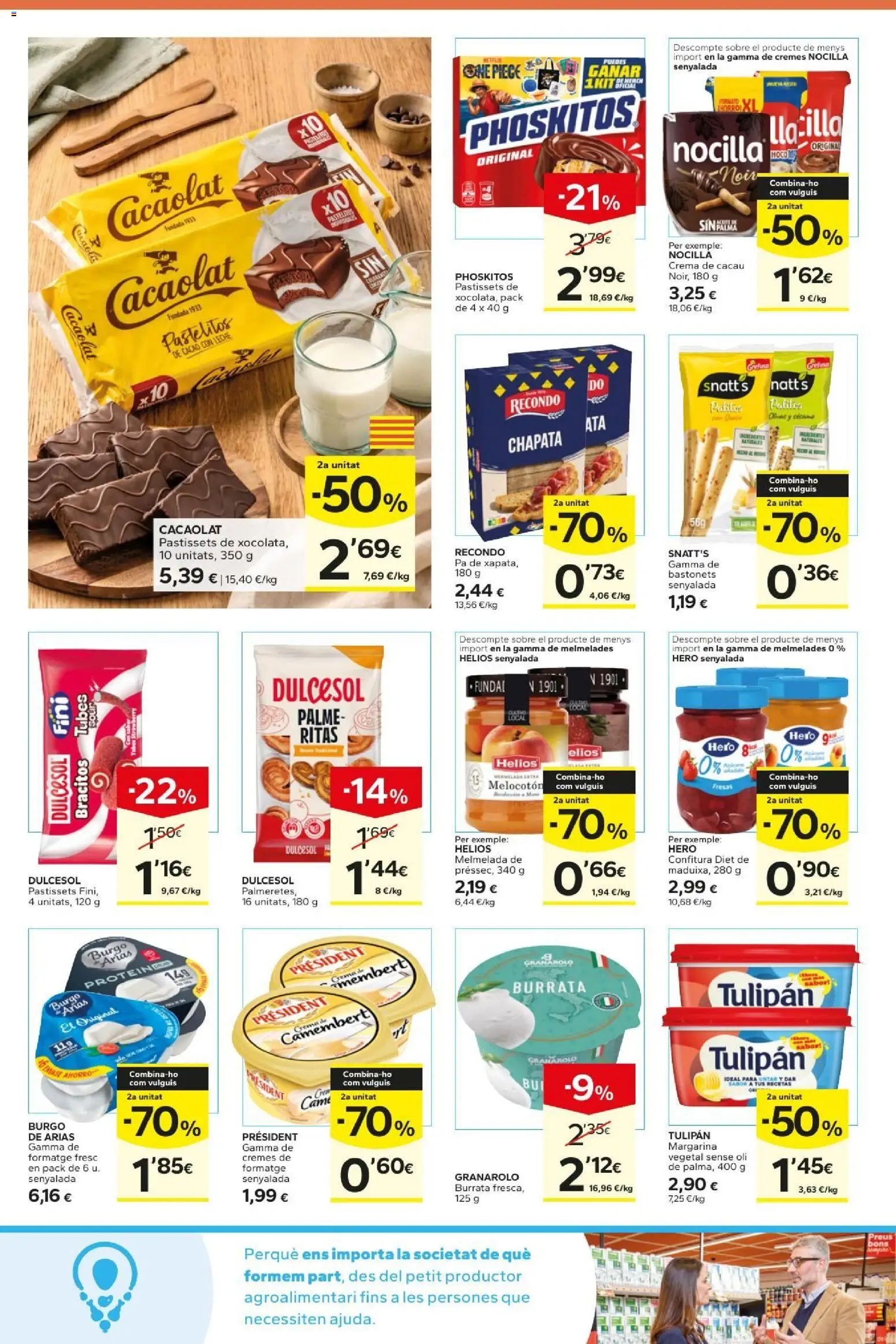 Caprabo folleto │ válido desde el 27/08/2026 | Página: 13 | Productos: Burrata, Crema, Margarina, Cacao
