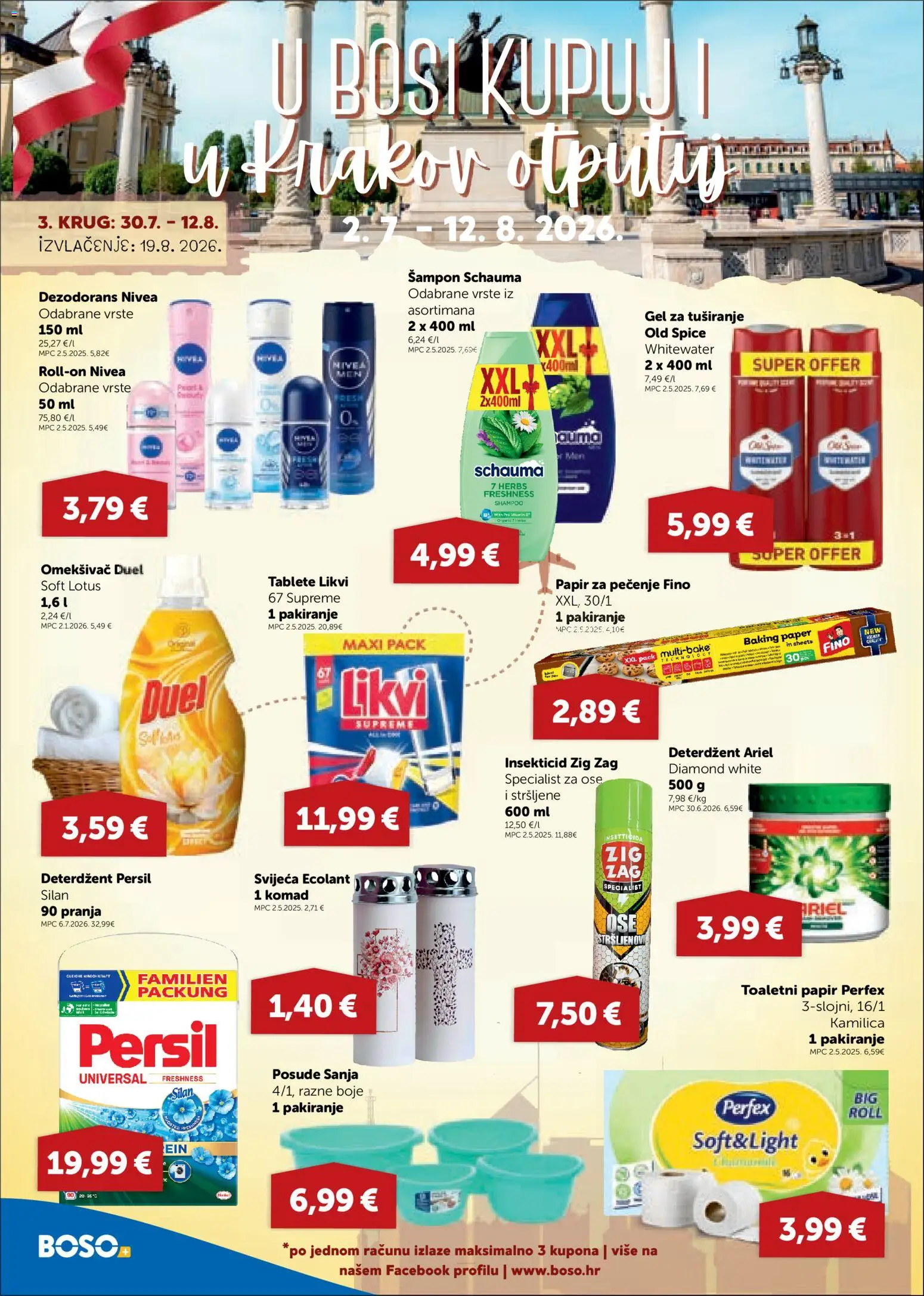 Boso katalog | vrijedi od 06.08.2026 | Stranica: 18 | Proizvodi: Šampon, Nivea, Persil, Ariel