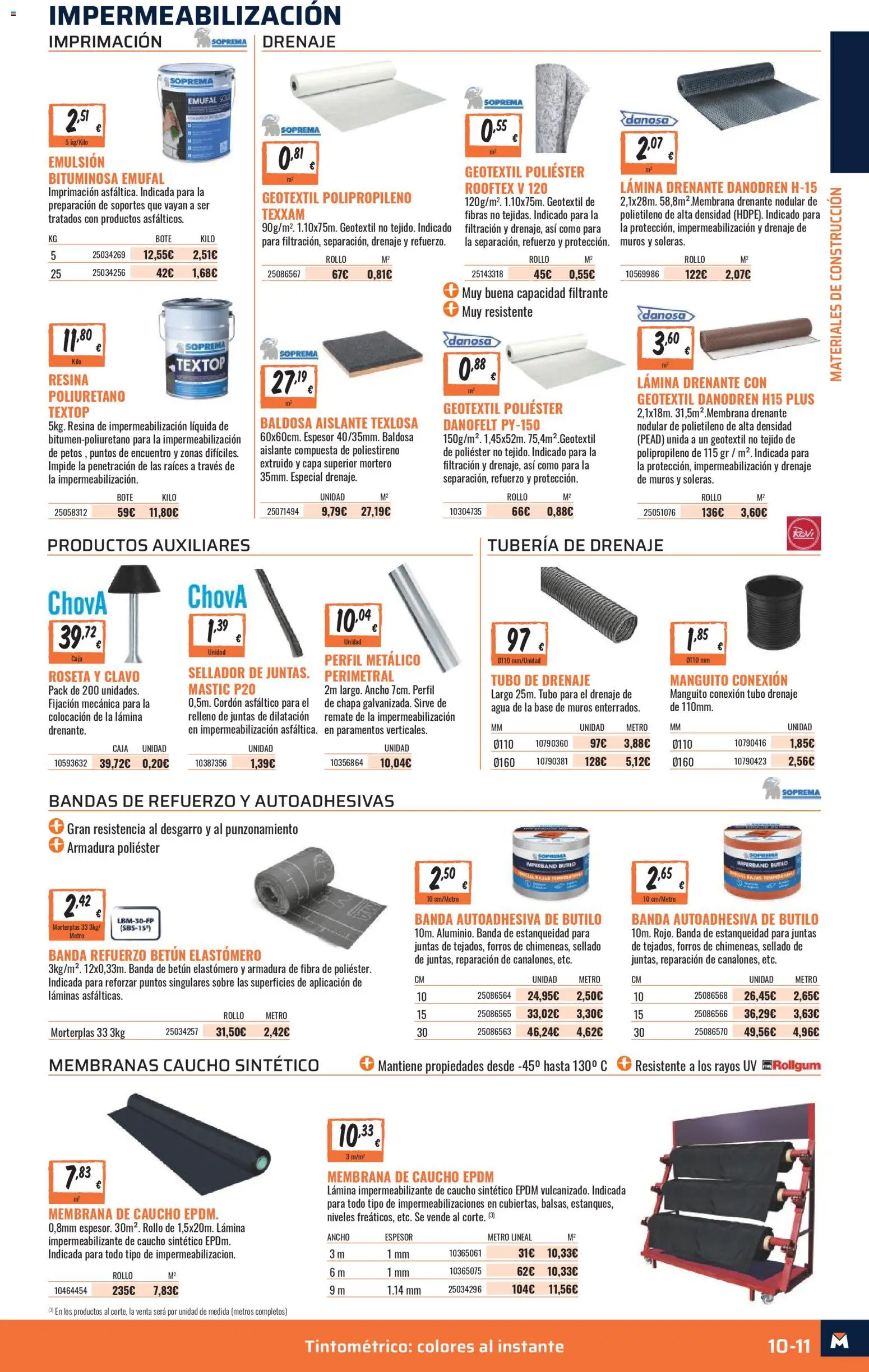 Obramat - Reformas Otono Imprenta Almacenes 02 Siero 2026 │ válido desde el 09/10/2026 | Página: 11 | Productos: Agua, Caja