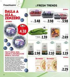 Anteprima del volantino Spazio Conad volantino valido a partire dal 16.06.2026 | Pagina: 6 | Prodotti: Legumi, Verdure, Zucca, Mirtilli