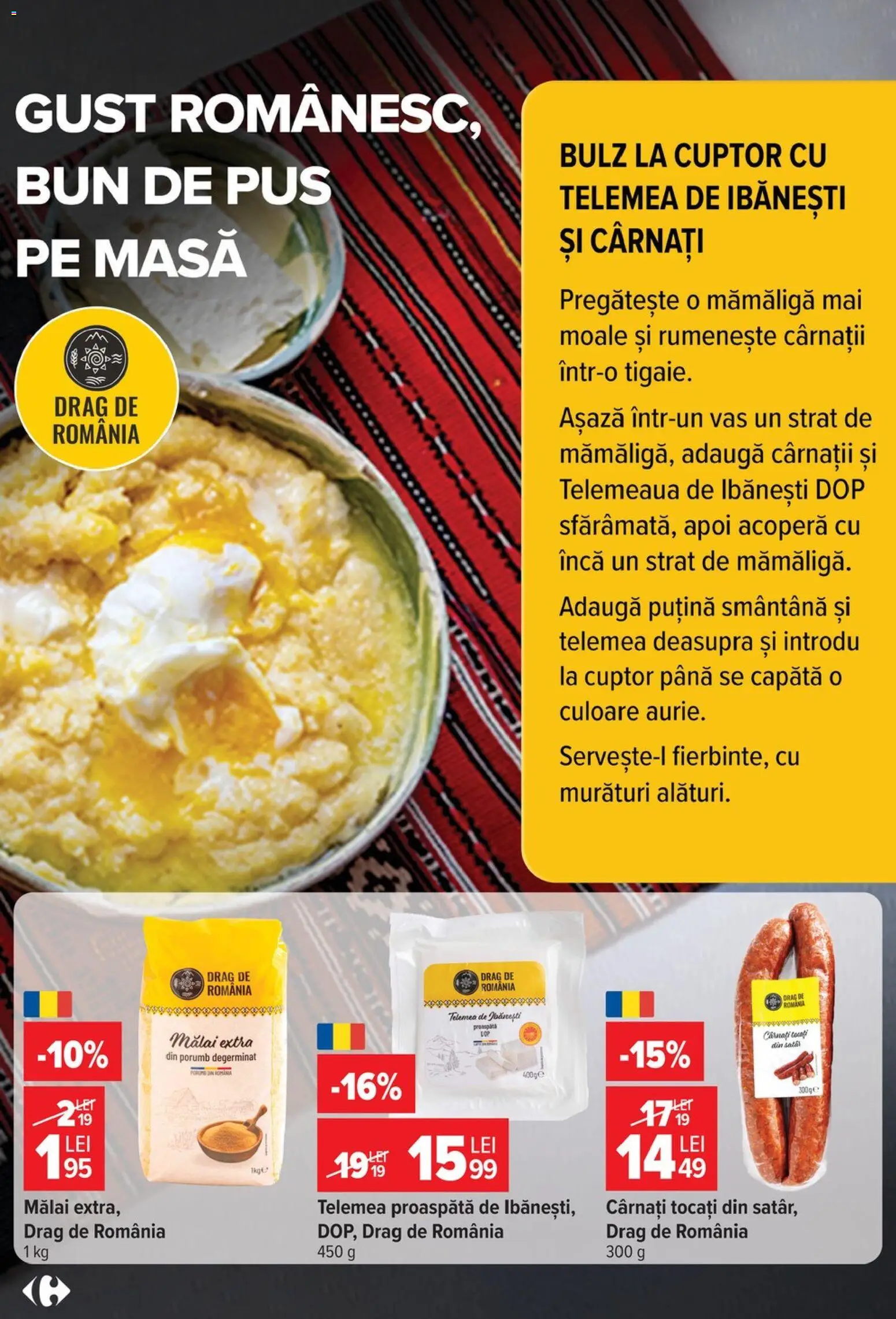 Noul catalog Carrefour – valabil de la 14.10.2026 | Pagină: 15 | Produse: Masă, Mălai, Porumb, Cârnați
