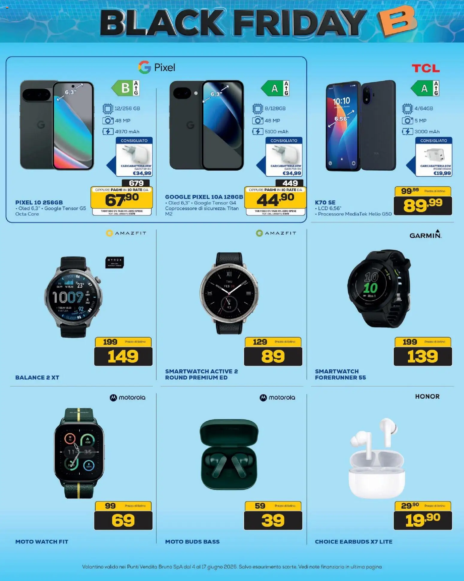 Volantino BRUNO del 04.06.2026 | Pagina: 14 | Prodotti: Smartwatch