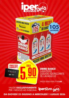 Anteprima del volantino Decò volantino iperStore valido a partire dal 25/06/2026 | Pagina: 12 | Prodotti: Tè, Lavatrice