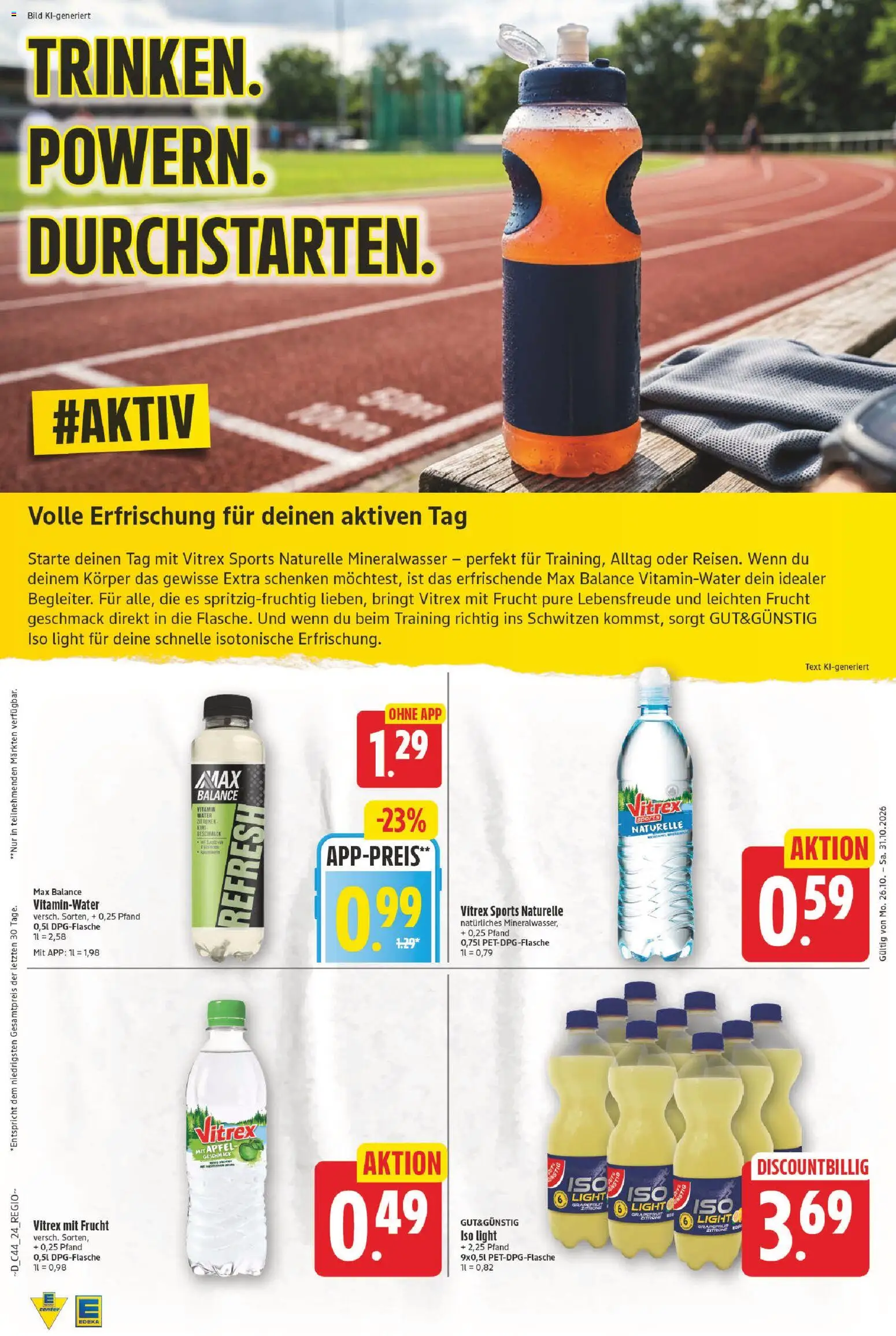 E center Prospekt – gültig ab 26.10.2026 | Seite: 24 | Produkte: Äpfel, Mineralwasser, Kiwi, Zitronen