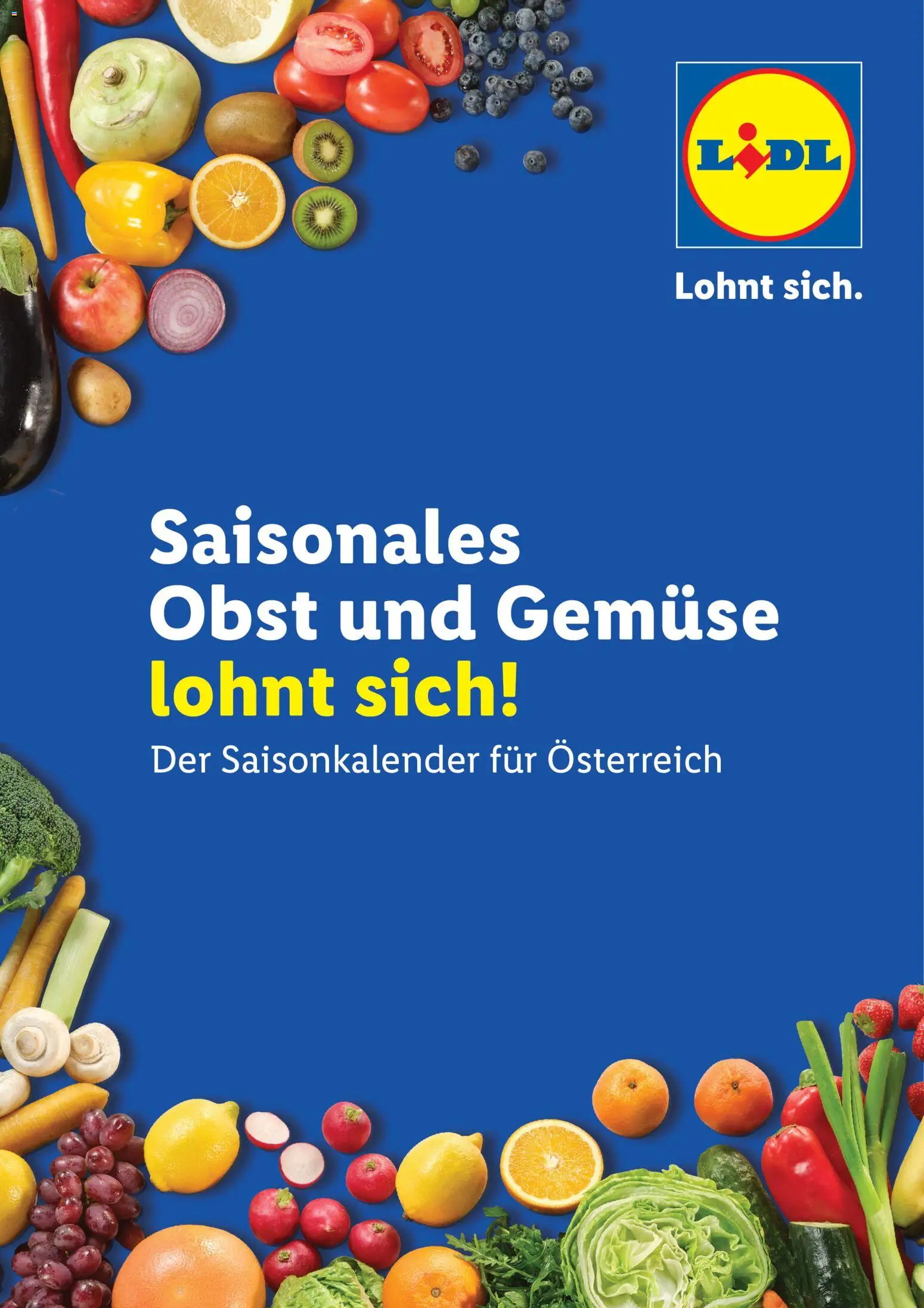 Lidl  Saisonkalender - Obst und Gemüse gültig ab 01.01.2026 | Seite: 1 | Produkte: Gemüse, Obst